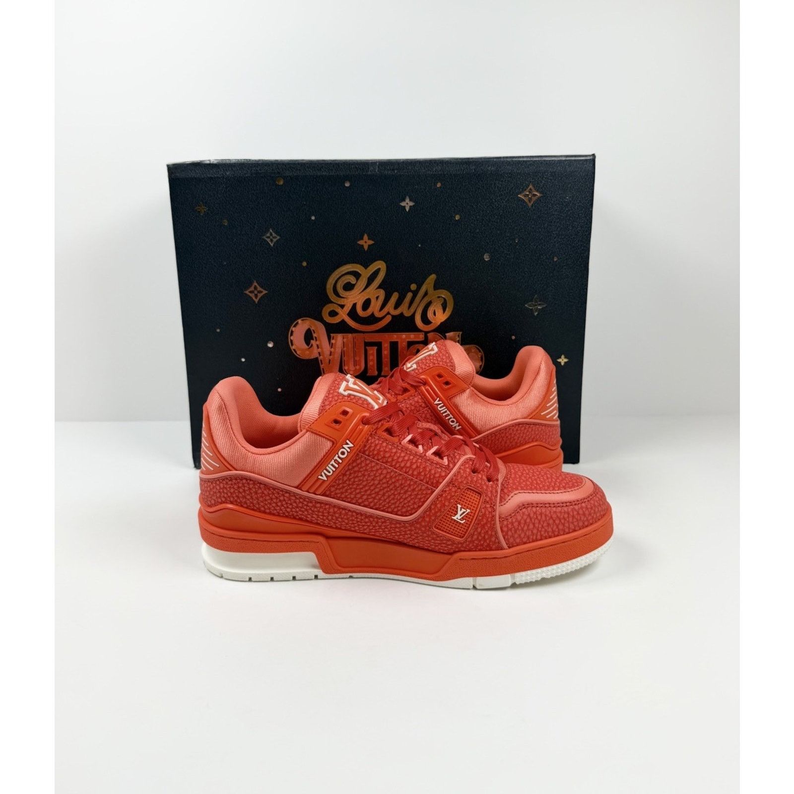 Louis Vuitton Size 6UK/7US - Louis Vuitton Orange White Trainer NEW! Size US 7 / EU 40 - 5 Thumbnail