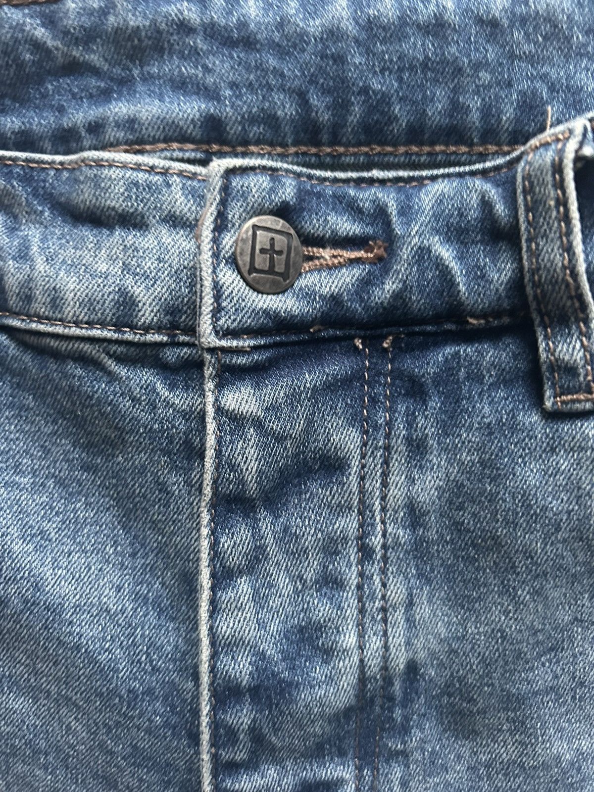 Ksubi Ksubi Chitch Jungle Patch Distressed Jeans Size US 32 / EU 48 - 3 Thumbnail