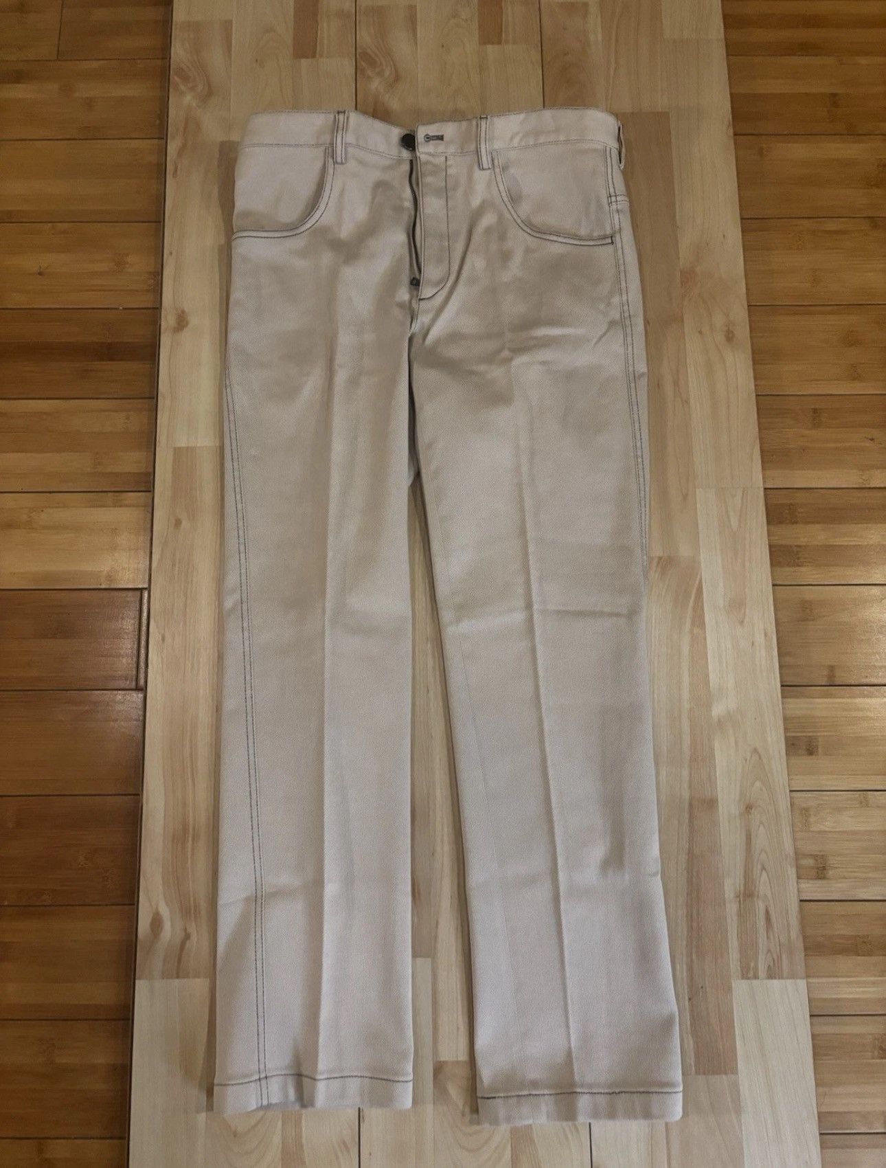 Prada Cream Pants.mp077 Size US 32 / EU 48 - 5 Thumbnail