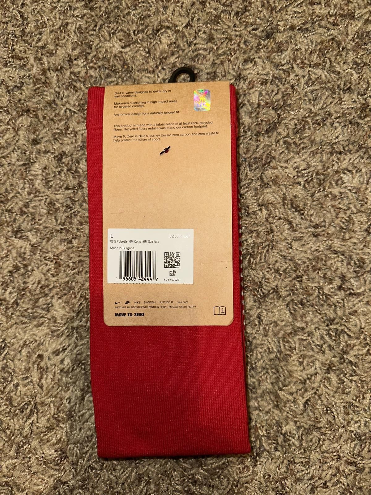 Nike Nike 2023-24 Liverpool Home Strike Knee-High Socks Size ONE SIZE - 5 Thumbnail