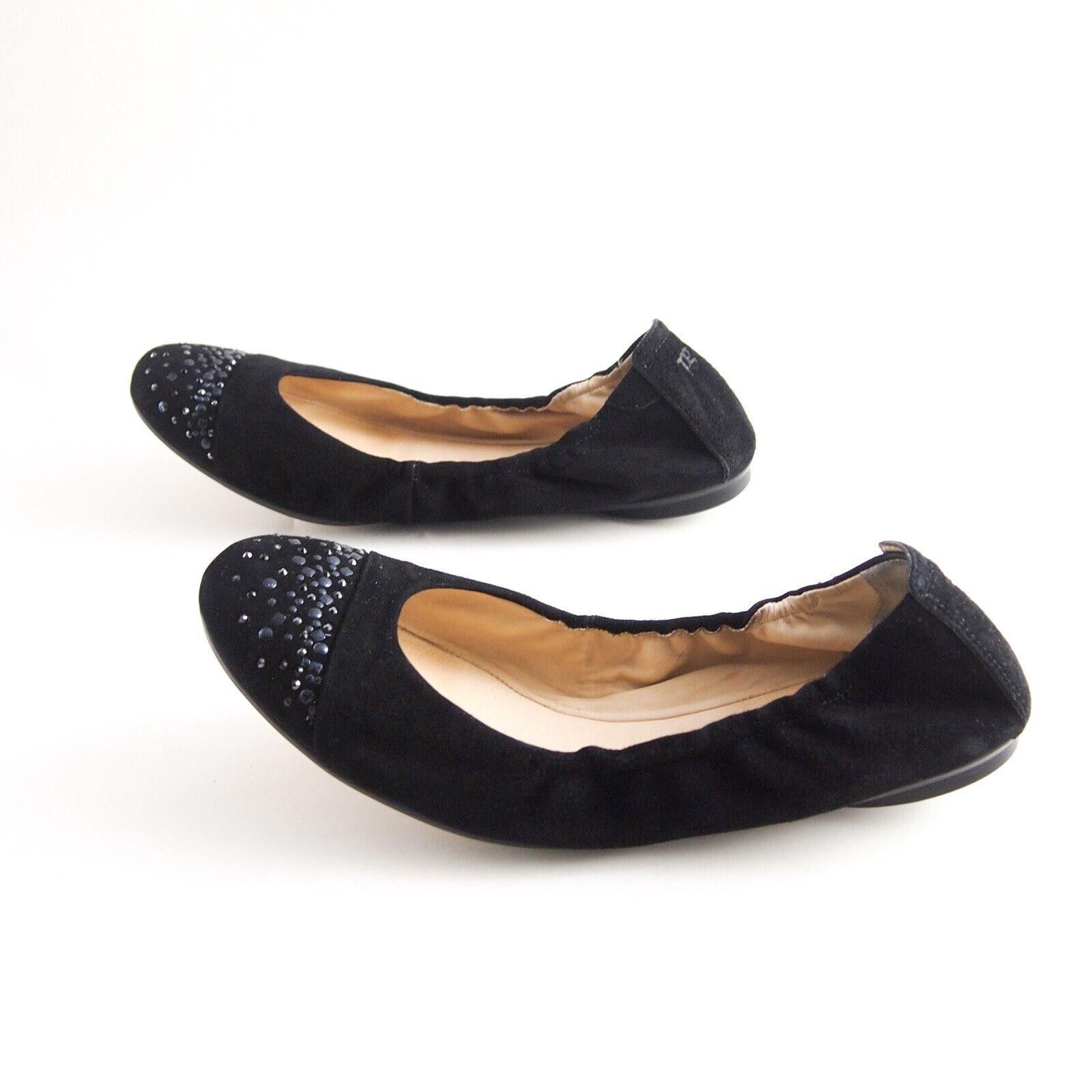 Designer Paul Green Ballet Flats Black Suede Studded US 9.5 UK 7 Size US 9.5 / IT 39.5 - 3 Thumbnail