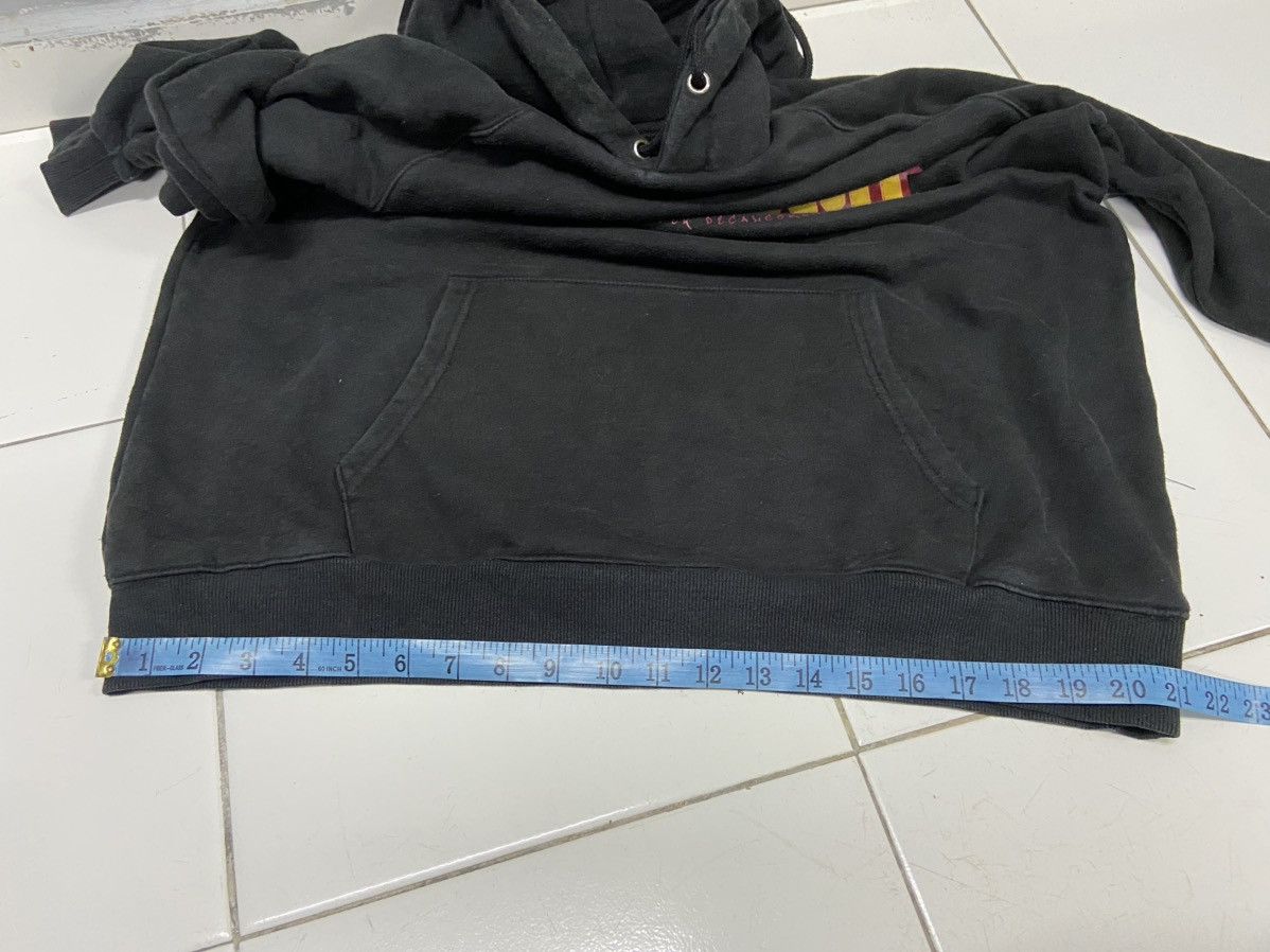 Japanese Brand ACOVER FLAME SPELLOUT BLACK HOODIE Size US L / EU 52-54 / 3 - 10 Thumbnail