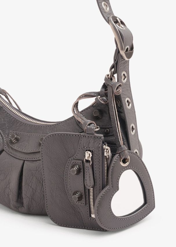 Balenciaga o1srvl11e0325 Size: OS / Le Cagole XS Shoulder Bag Dark Grey Size ONE SIZE - 2 Thumbnail