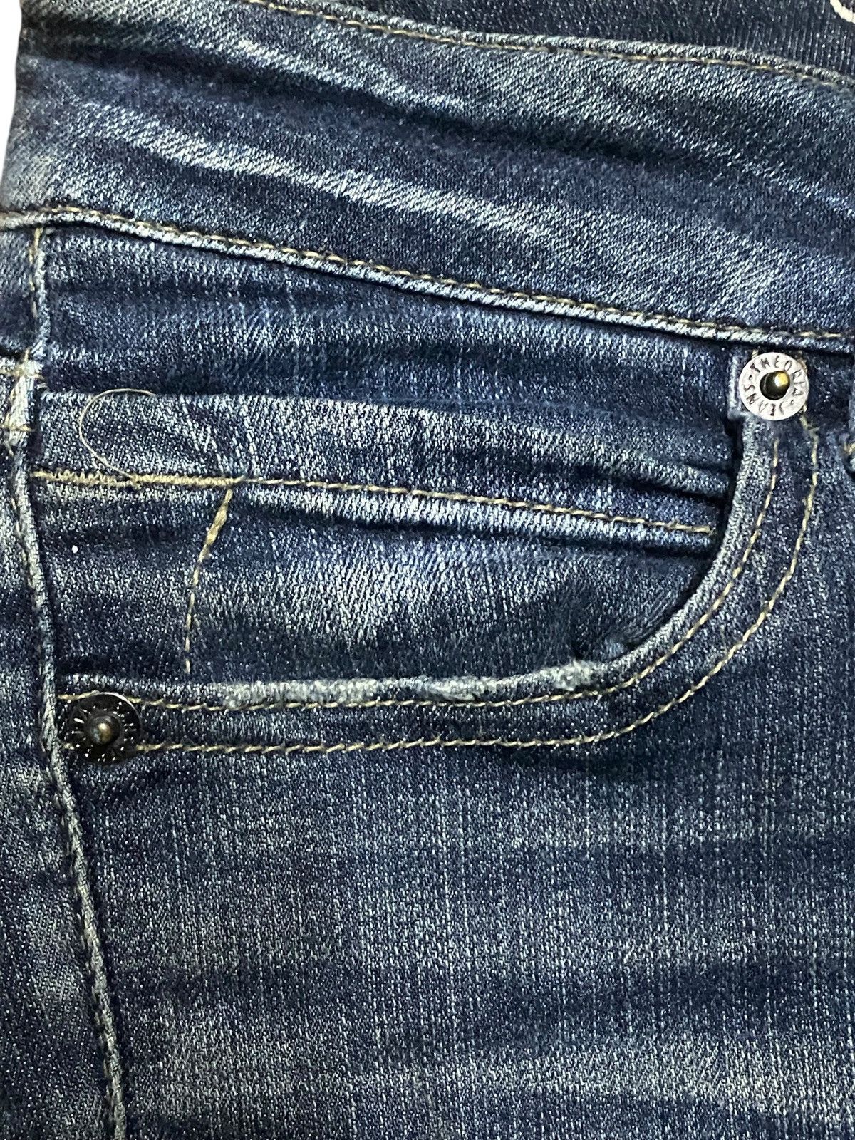 Japanese Brand Vintage Japanese Brand Theoria Embroidery Skinny Fit Jeans Size US 30 / EU 46 - 7 Thumbnail
