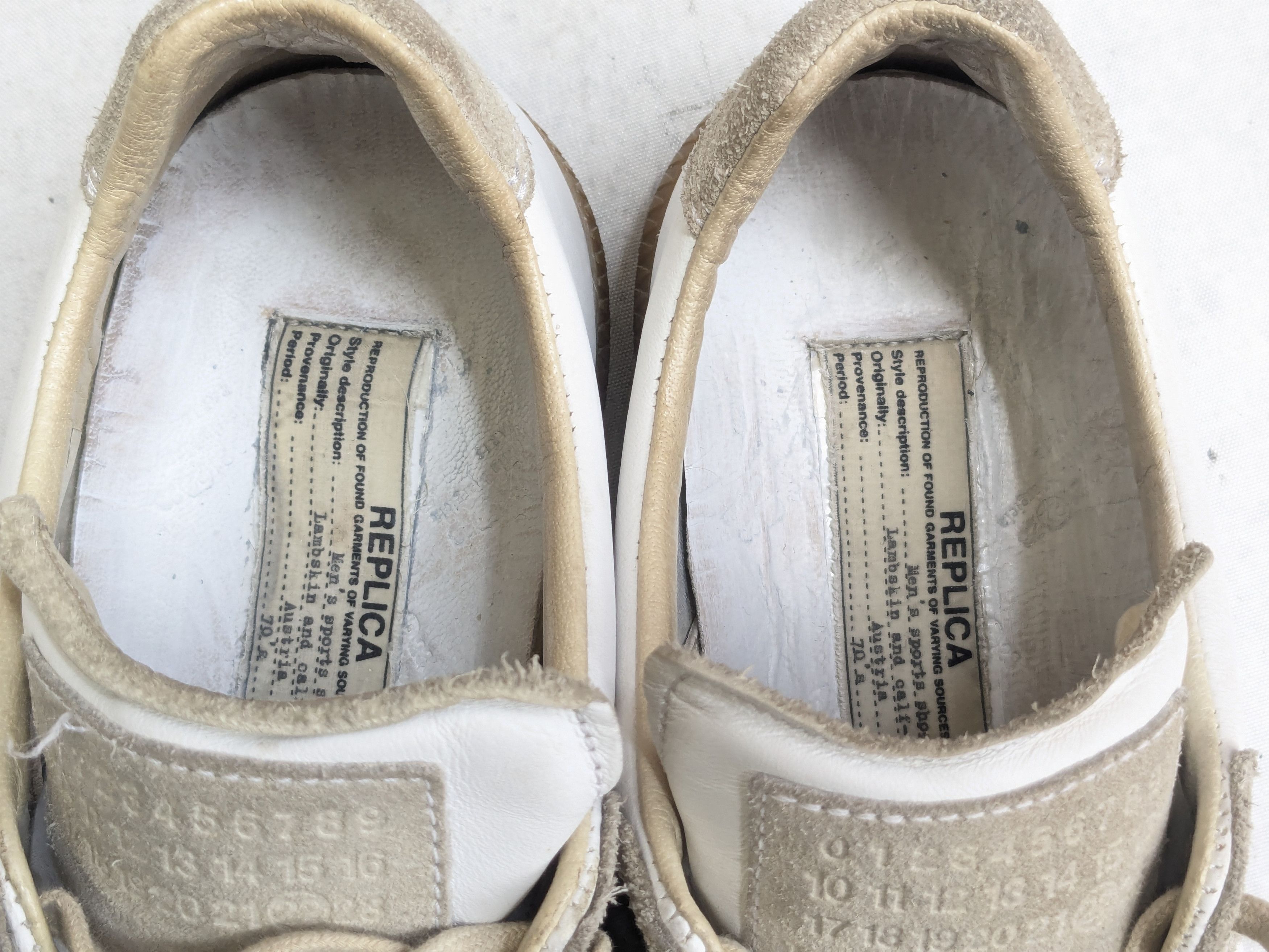 Maison Margiela Maison Margiela Replica GAT White Gray 8 41 Low Tops Gum Size US 8 / EU 41 - 8 Thumbnail