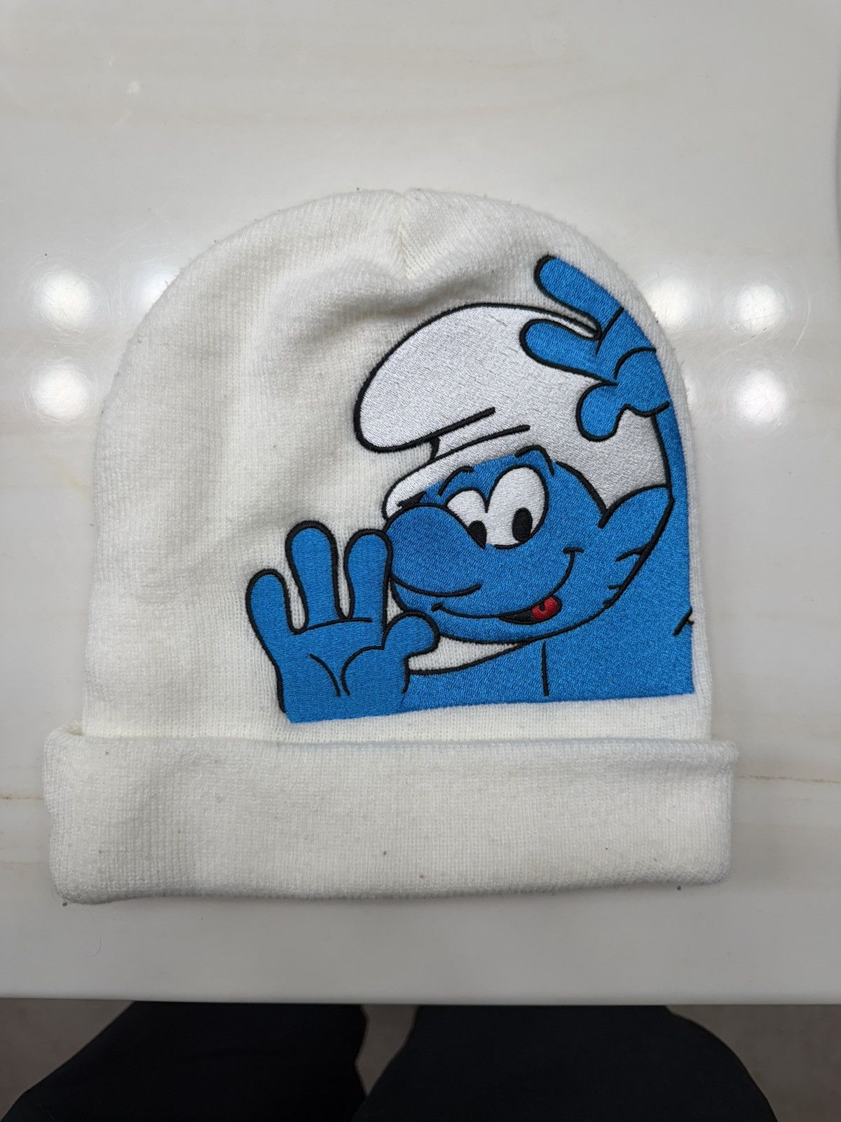 Supreme Supreme X Smurfs Beanie - White Size ONE SIZE - 1 Thumbnail