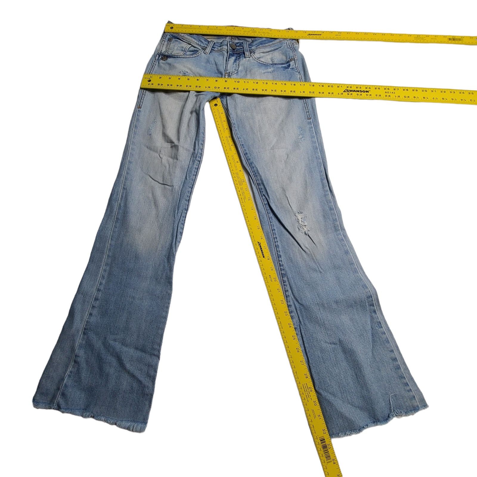 Other John John Distressed Bootcut Mid Rise Jeans US 8 Waist 28 Size 28" / US 6 / IT 42 - 5 Thumbnail