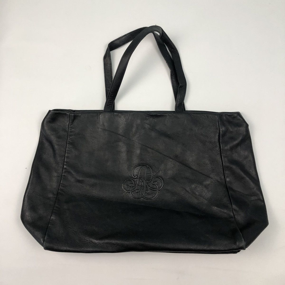 agnes b. AGNES B. FULL LEATHER SHOPPING TOTE BAG Size ONE SIZE - 1 Thumbnail