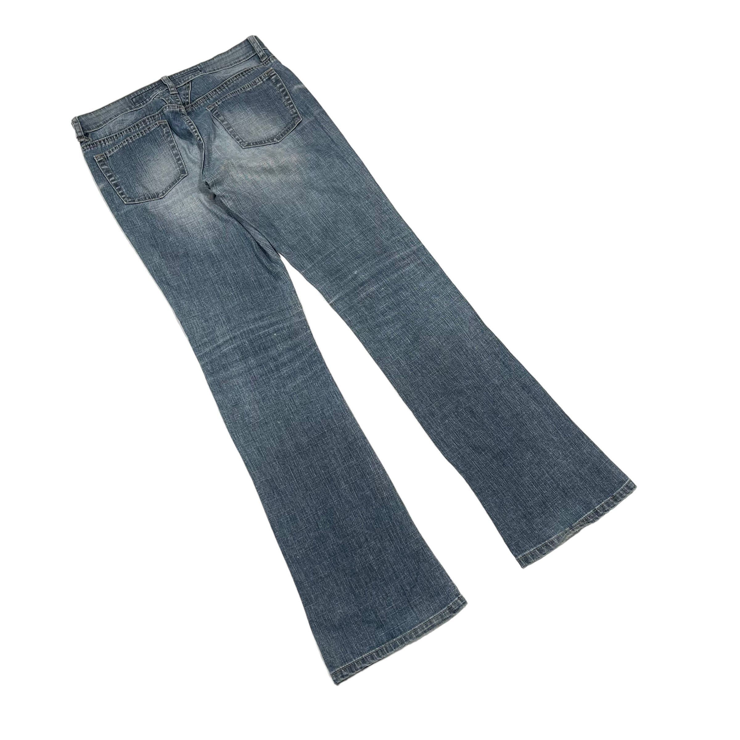 Marithe + Francois Girbaud Marithe Francois Girbaud Flare Punk Washed Denim Pants Size US 28 / EU 44 - 5 Thumbnail