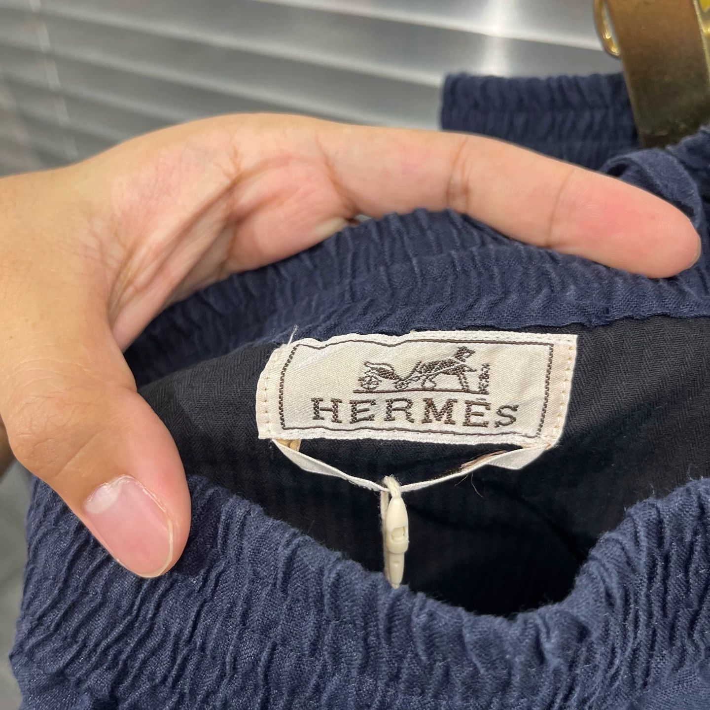 Hermes Hermes Classic Linen Solid Casual Drawstring Pants 42 95new Size US 42 / EU 58 - 3 Thumbnail