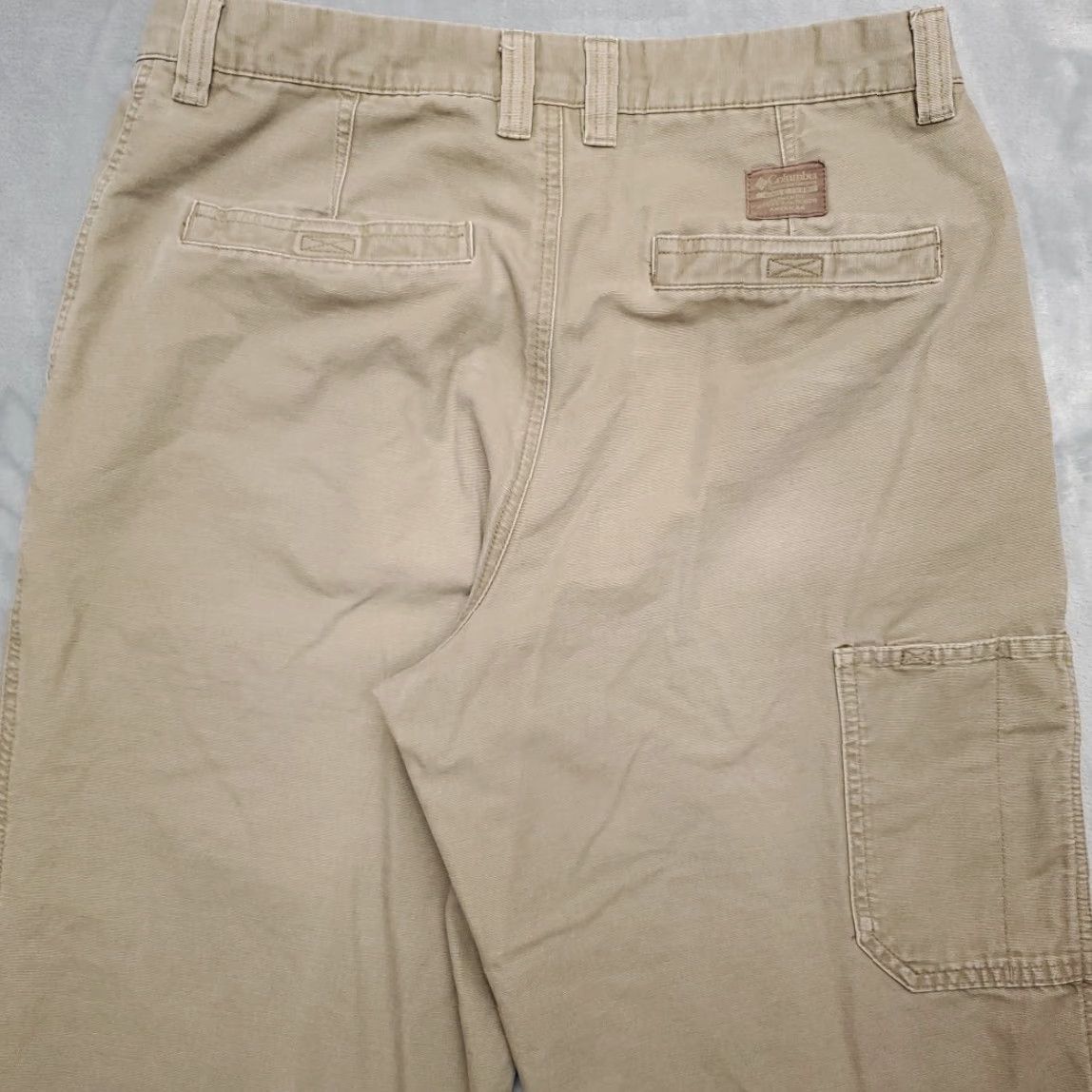 Vintage VINTAGE Columbia Pants Mens 34x32 Khaki Canvas Baggy Cargo Outdoors Gorp Classic Size US 36 / EU 52 - 7 Thumbnail