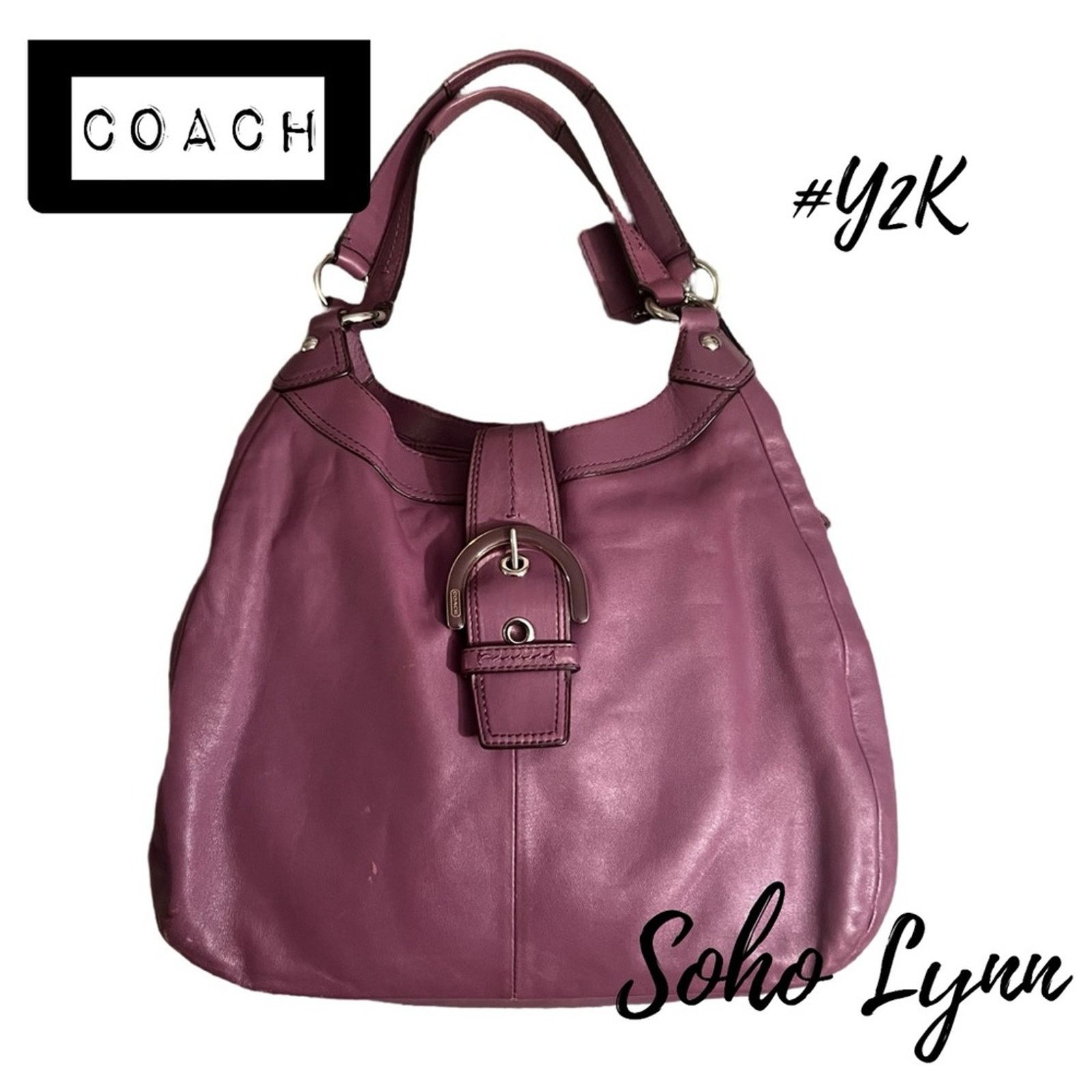 Coach Y2K Coach Soho Lynn Plum Hobo Bag F17092 Size ONE SIZE - 1 Thumbnail
