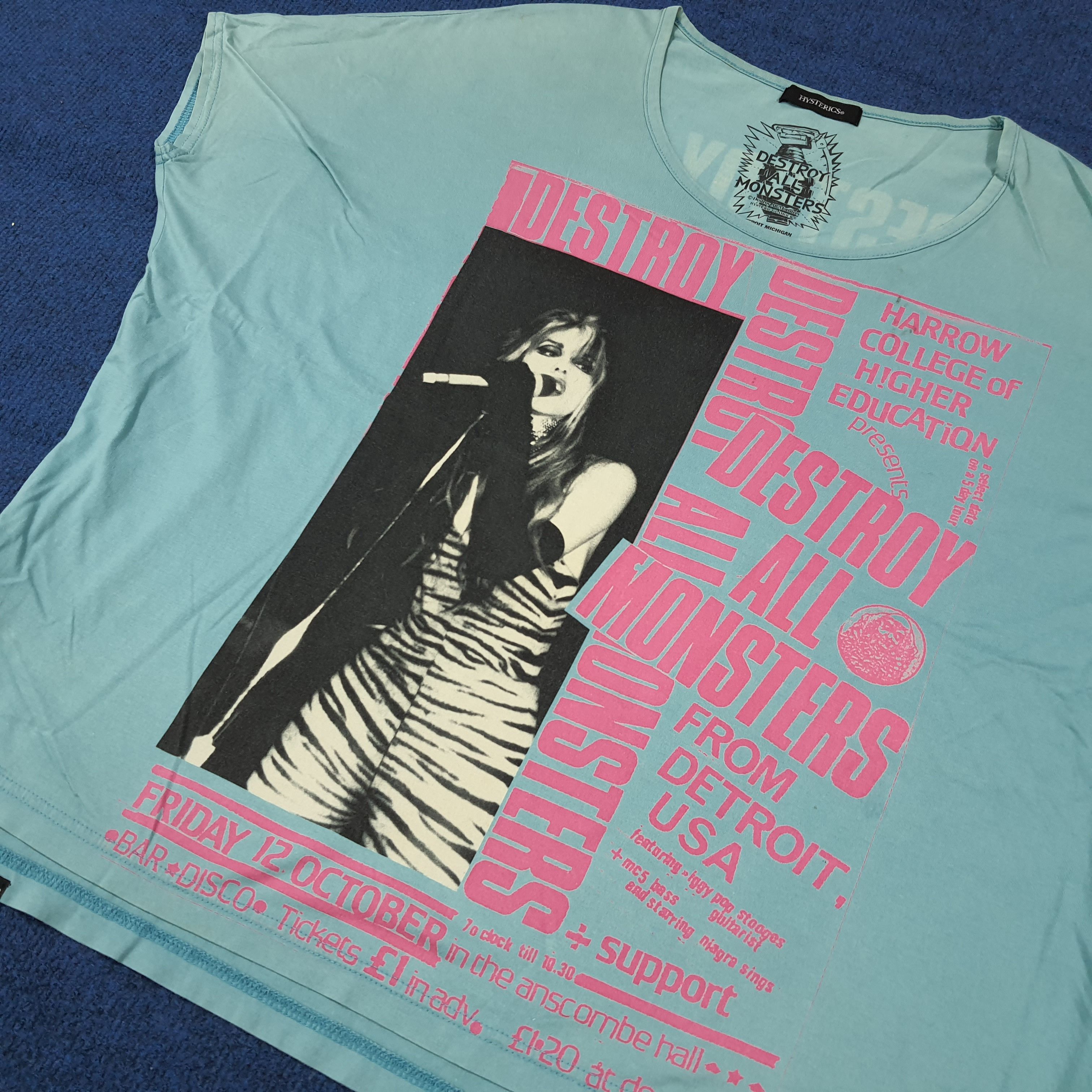 Hysteric Glamour Vintage Hysteric Glamour x Destroy All Monsters Tees C285N49 Size XL / US 12-14 / IT 48-50 - 2 Thumbnail