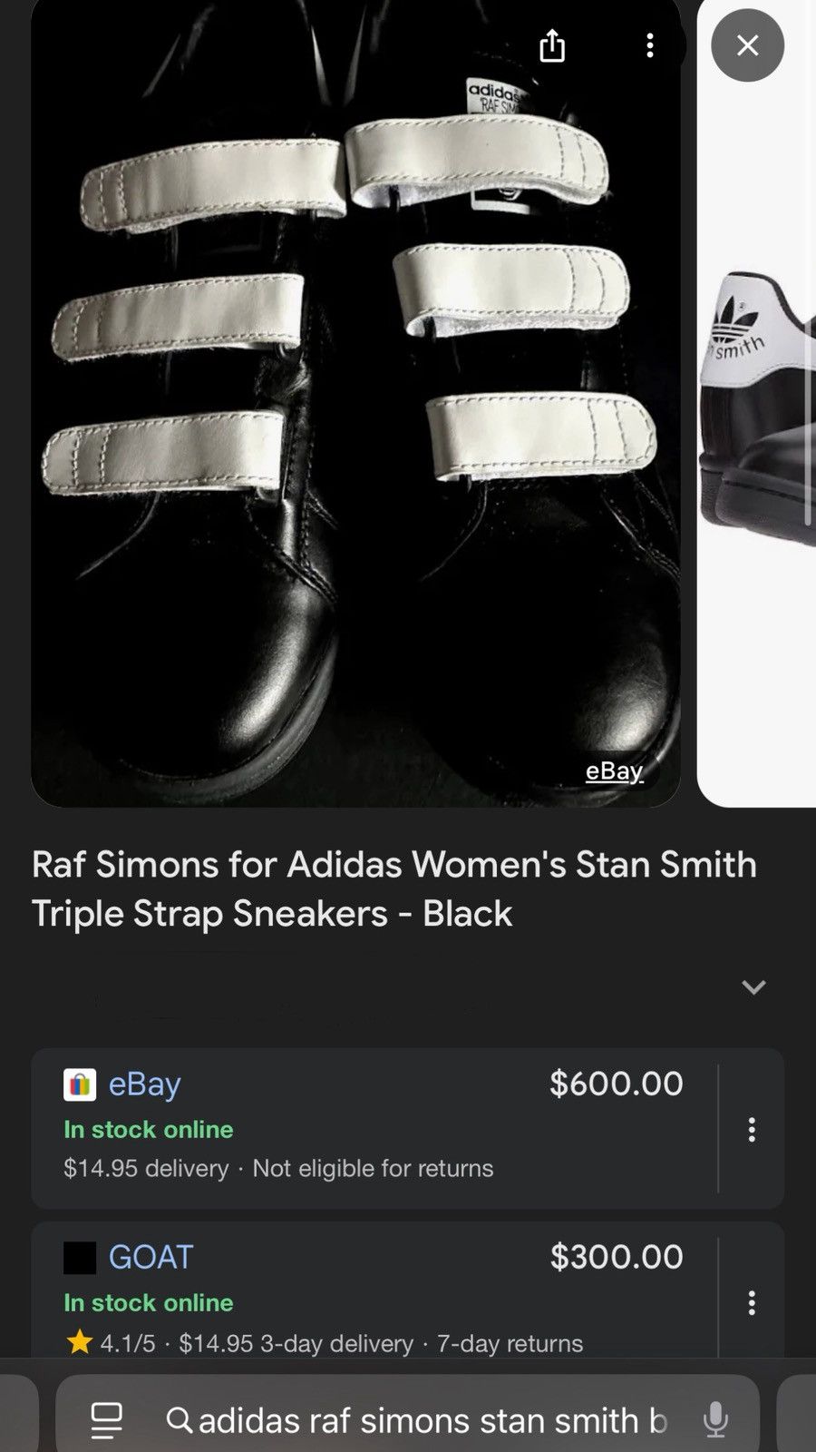 Adidas × Raf Simons Raf Simons x Stan Smith x Adidas Triple Strapped Sneakers Size US 7 / EU 40 - 6 Thumbnail
