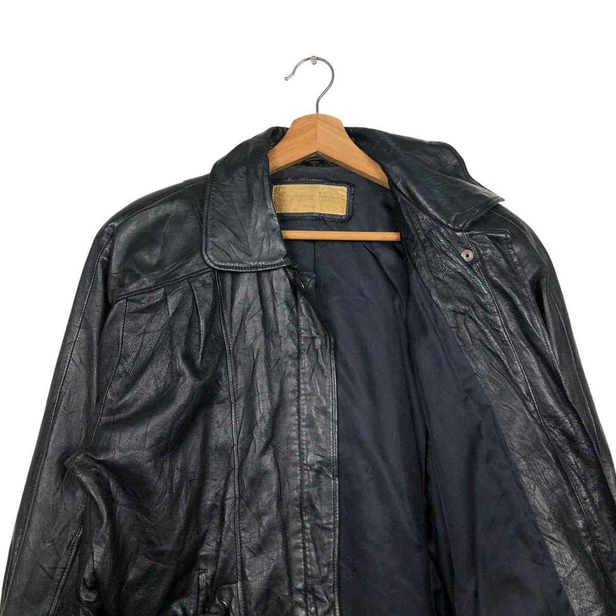 Japanese Brand 🔥VINTAGE BIKER LEATHER JACKET SHYNING HEART ISSEY MIYAKE Size US M / EU 48-50 / 2 - 14 Thumbnail