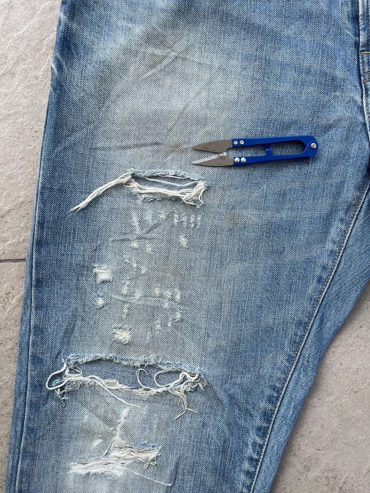 Japanese Brand 🔥 Japanese Brand American Eagle Distressed Denim W34" Size US 34 / EU 50 - 8 Thumbnail