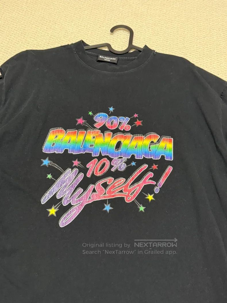 Balenciaga Balenciaga Colorful graffiti logo distressed short-sleeve Size US M / EU 48-50 / 2 - 7 Thumbnail