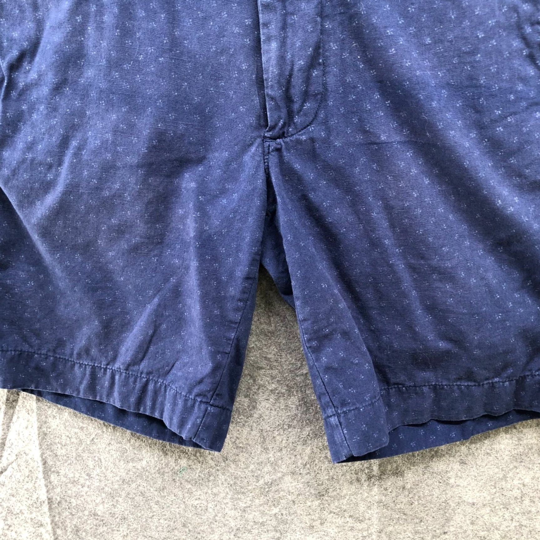 J.Crew VINTAGE J. Crew Stanton Chino Shorts Mens 30 Blue Printed 9'' Lightweight Cotton Shirt Size US 30 / EU 46 - 4 Thumbnail