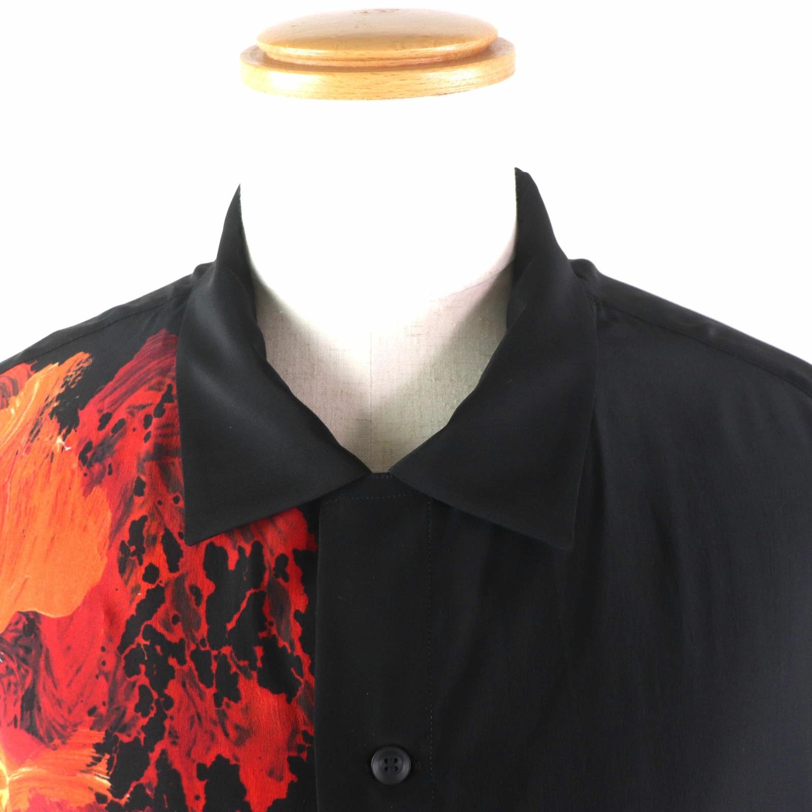 Yohji Yamamoto Yohji Yamamoto POUR HOMME 22SS Silk Satin Short Sleeve Size US M / EU 48-50 / 2 - 3 Thumbnail