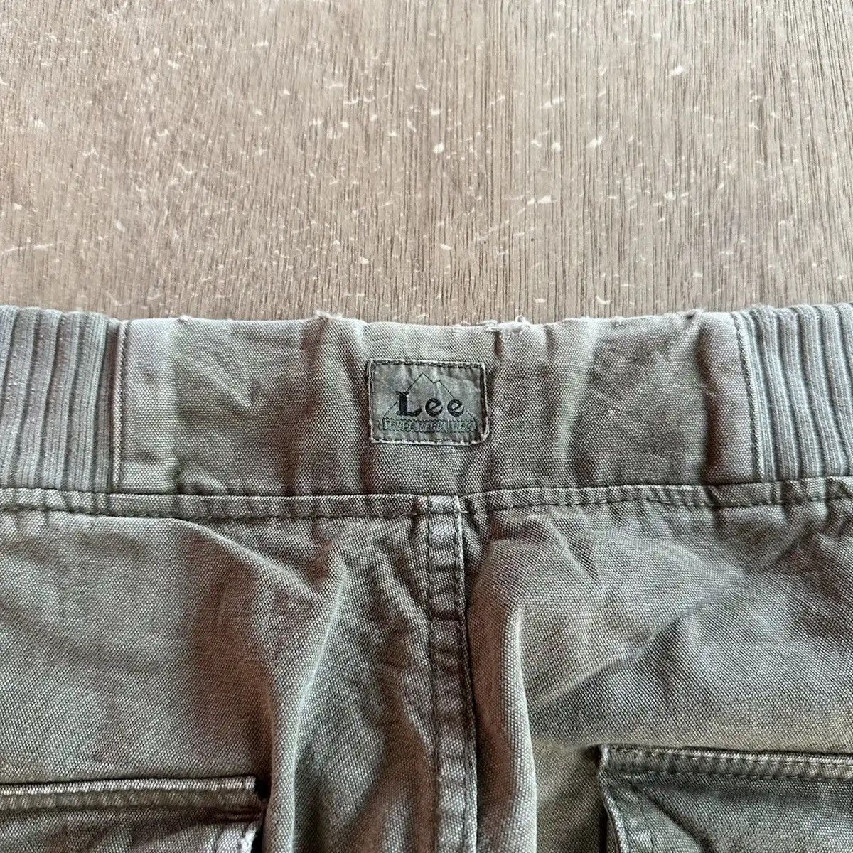 Vintage VINTAGE LEE DOUBLE KNEE TROUSERS FADED DRAWSTRING WAIST PANT Size US 33 - 12 Thumbnail