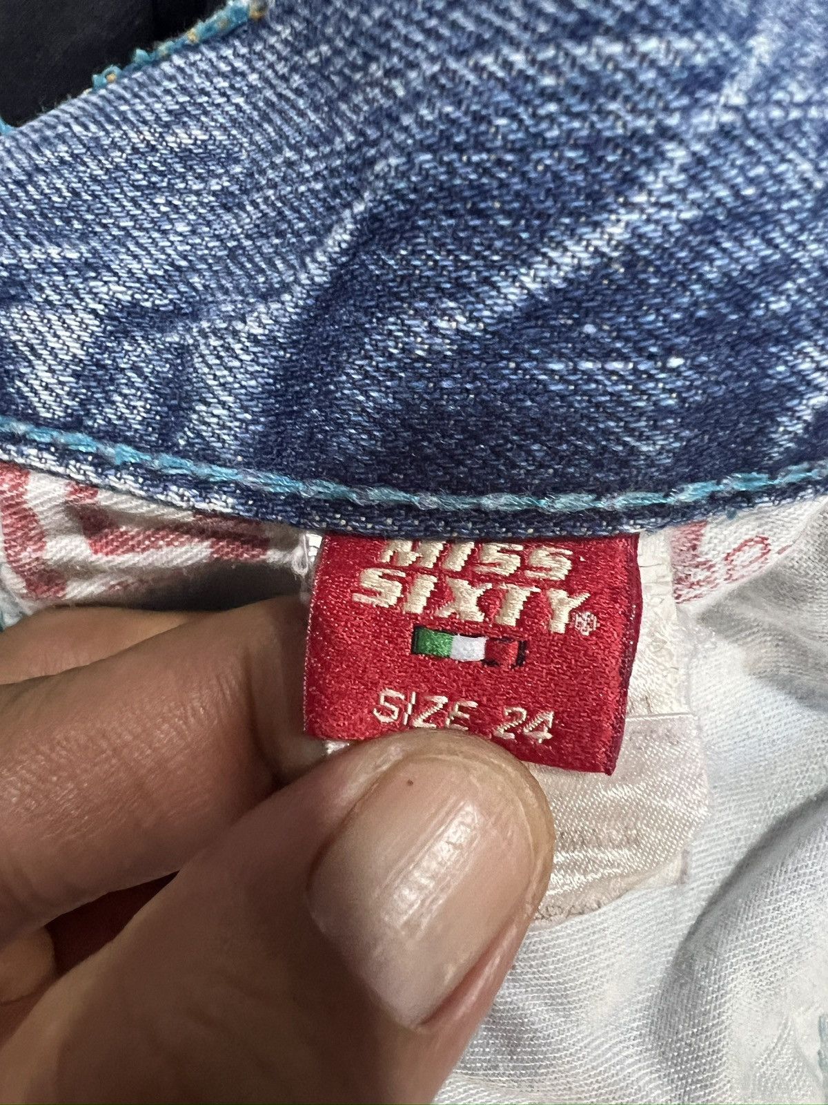 Miss Sixty 🔥Made in Italy Miss Sixty Distressed Denim Size 29" - 14 Thumbnail