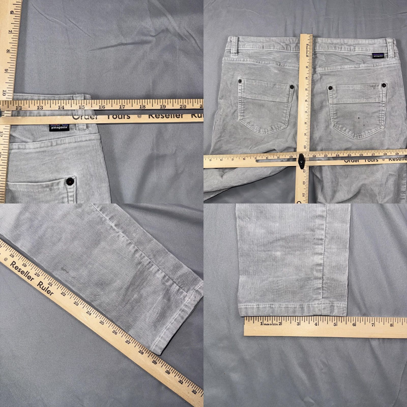 Patagonia Patagonia Pants Mens 29x31 Gray Corduroy Slim Fit 5 Pocket Casual Chino Straight Leg Winter Casual Mens Size US 29 - 8 Thumbnail