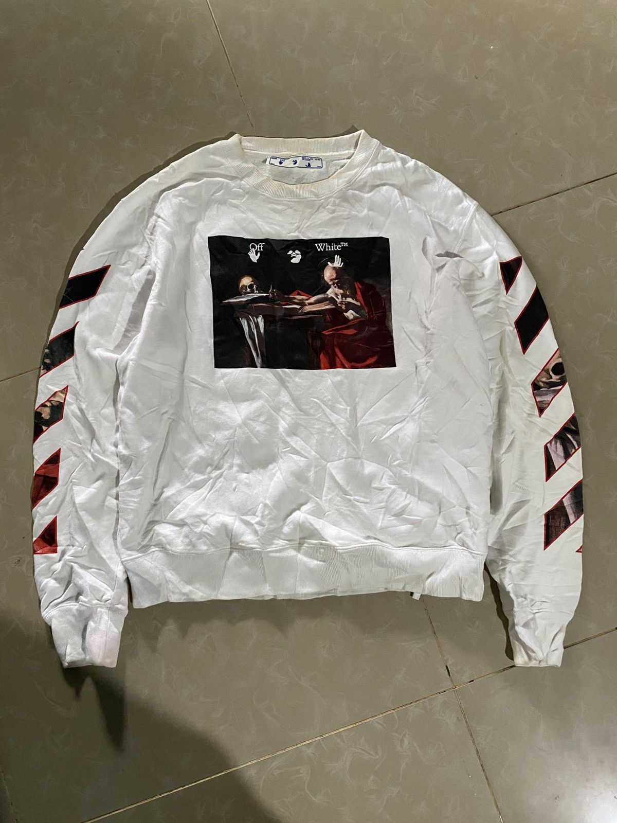 Off-White Off-White Caravaggio Crewneck Size US L / EU 52-54 / 3 - 1 Thumbnail