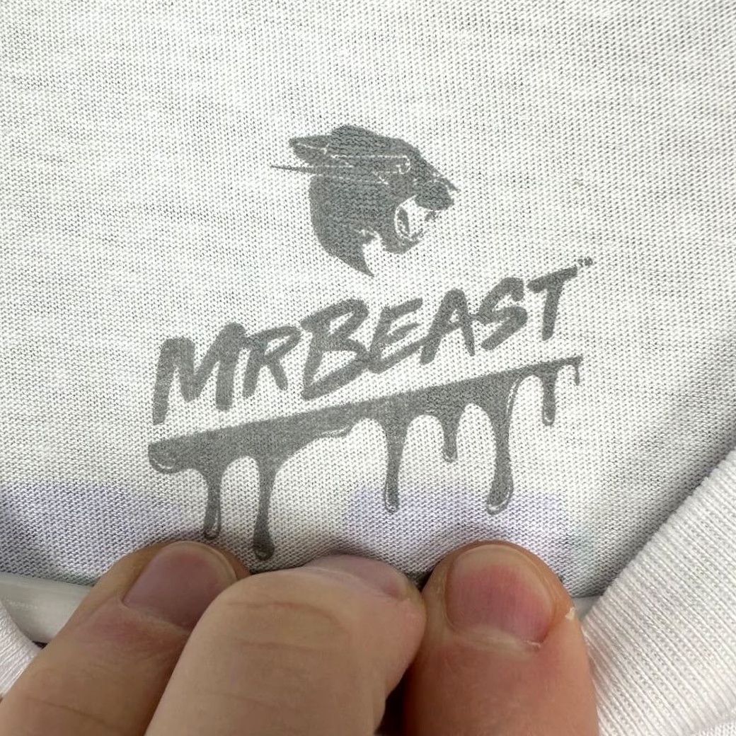 Vintage VINTAGE? No. Mr. Beast Graphic Tee Shirt Mens XL White Beast Cookies 100% Cotton Crew Neck Size US XL / EU 56 / 4 - 5 Thumbnail