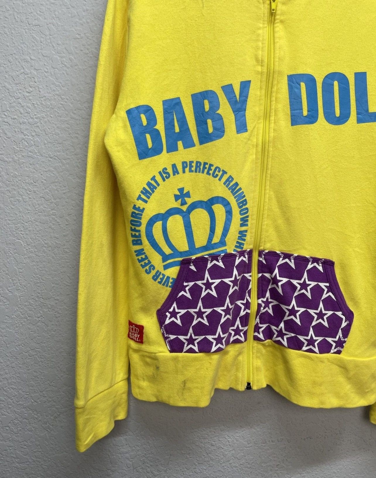 Japanese Brand Vintage Y2K Baby Doll Japanese Style Zip Hoodie Wiwiene Size US M / EU 48-50 / 2 - 4 Thumbnail
