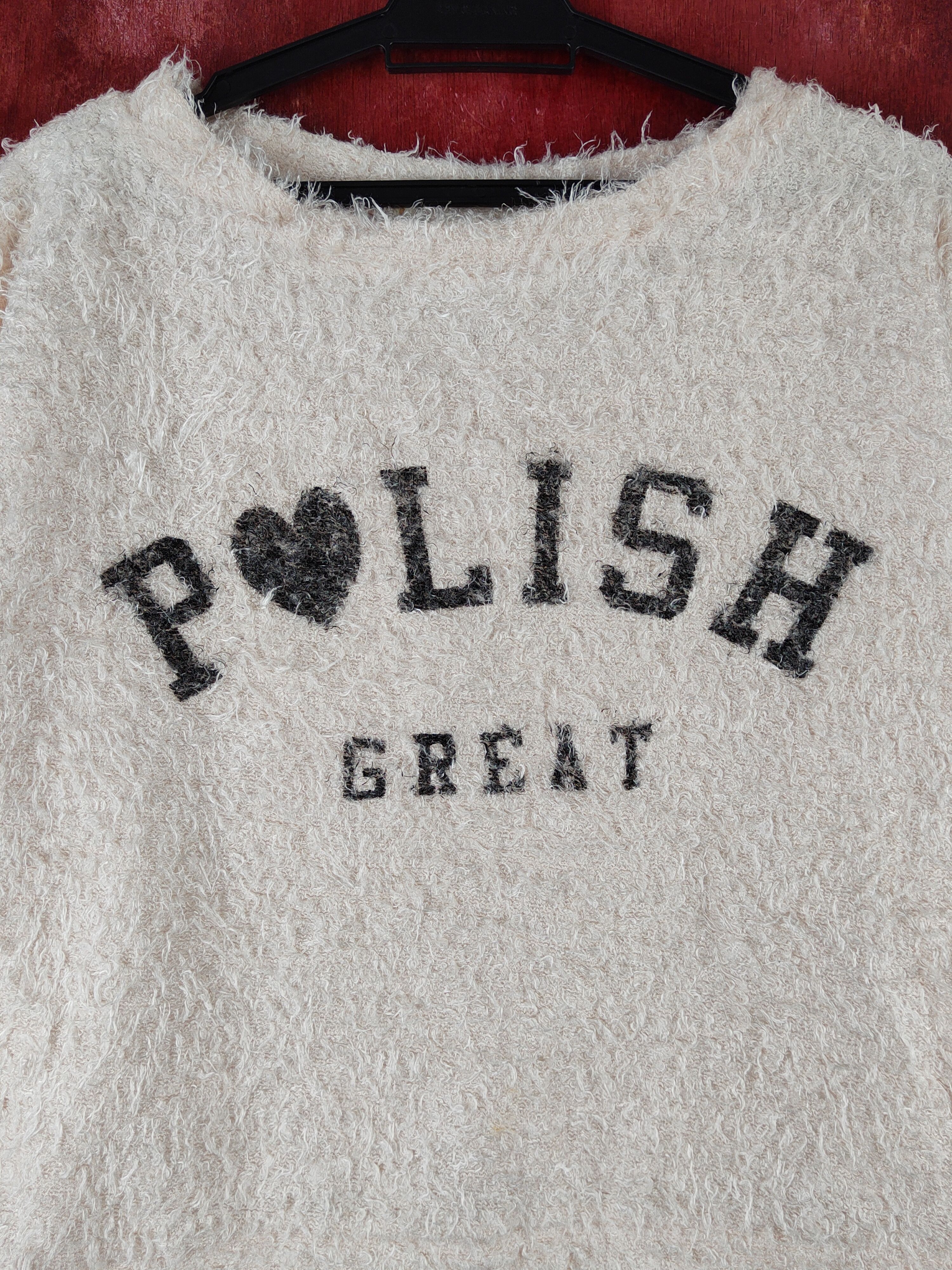 Japanese Brand Galyge Light Peach Shag Shaggy Fur Mohair Knitwear #S1929 Size S / US 4 / IT 40 - 2 Thumbnail