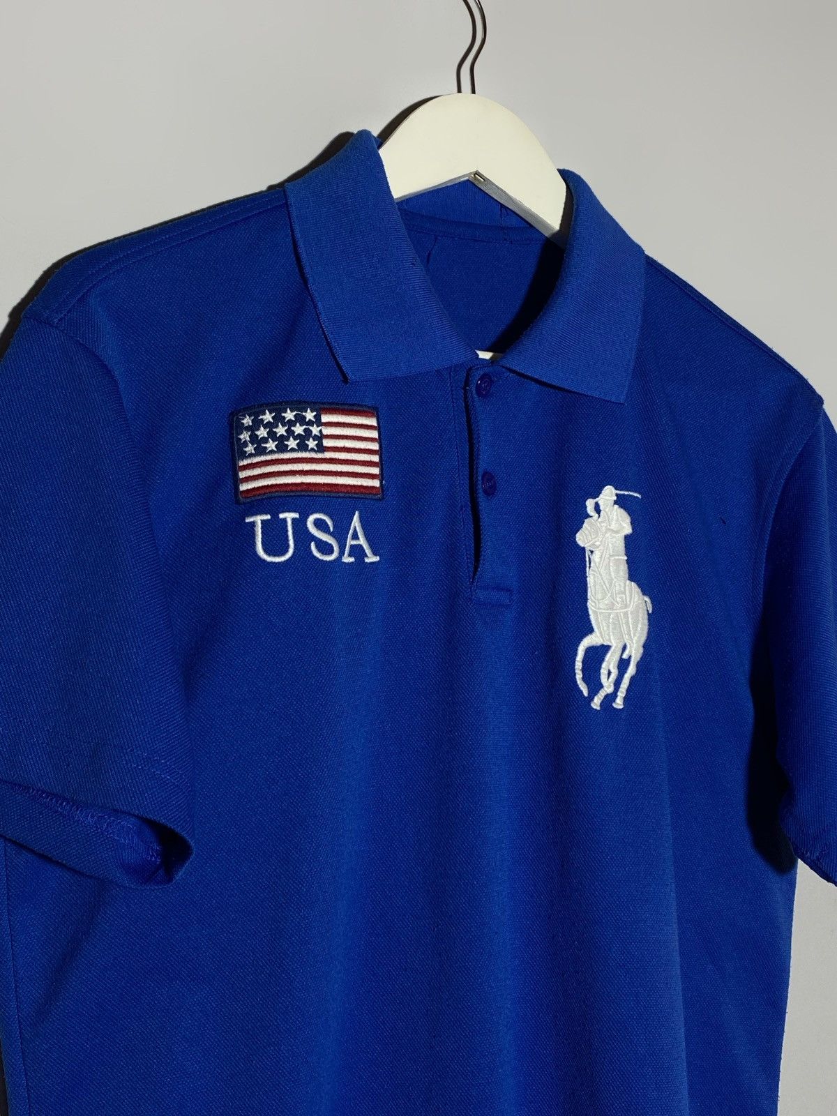 Polo Ralph Lauren 🔥 VINTAGE POLO RALPH LAUREN USA FLAG Y2K T-SHIRT CHIEF KEEF Size US M / EU 48-50 / 2 - 4 Thumbnail