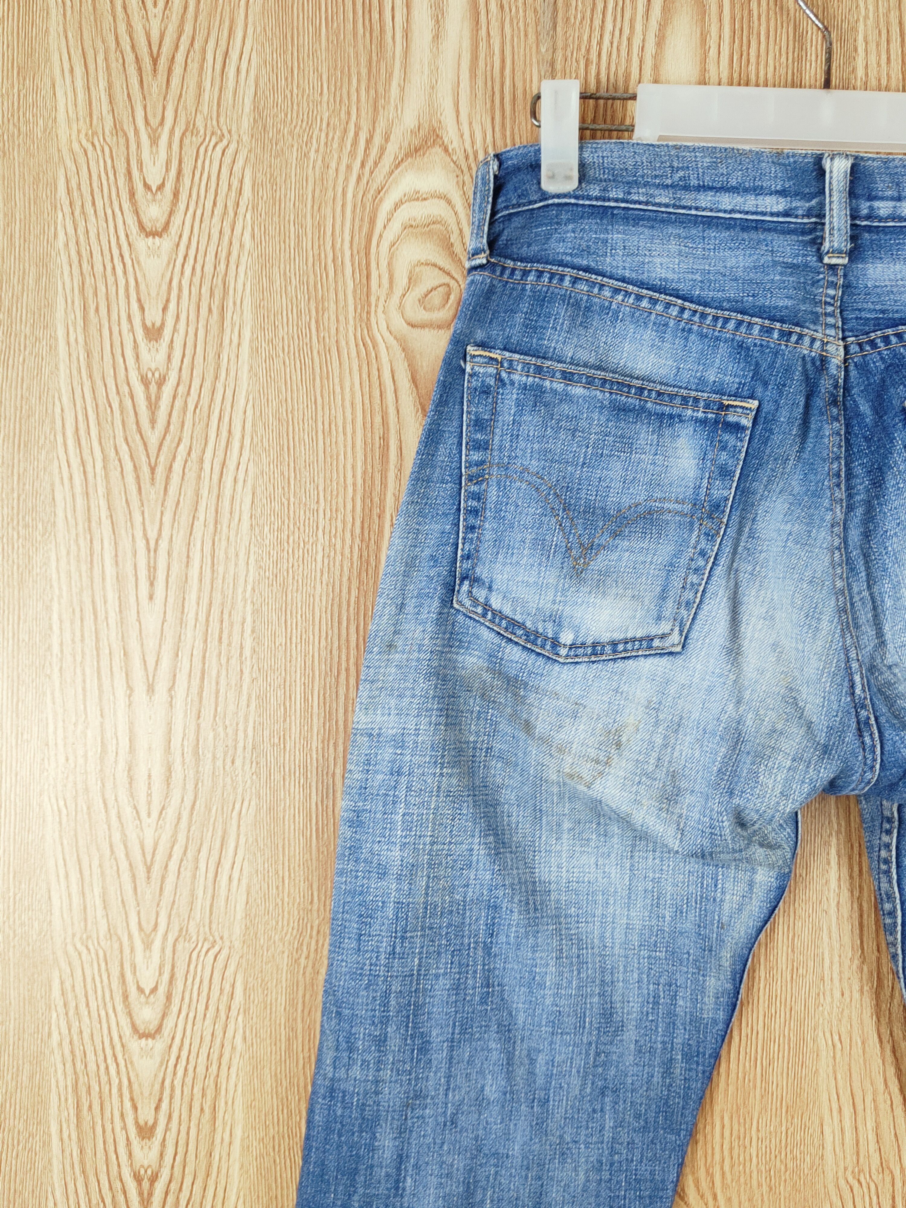 Levi's 505 Levi's Blue Faded Distressed Ripped Jeans #W605 Size US 30 / EU 46 - 8 Thumbnail
