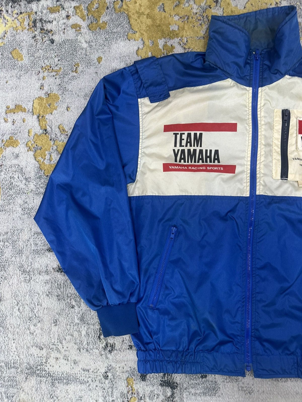 Yamaha Vintage 80s Yamaha Team Racing Rider Windbreaker/Collections Size US L / EU 52-54 / 3 - 9 Thumbnail
