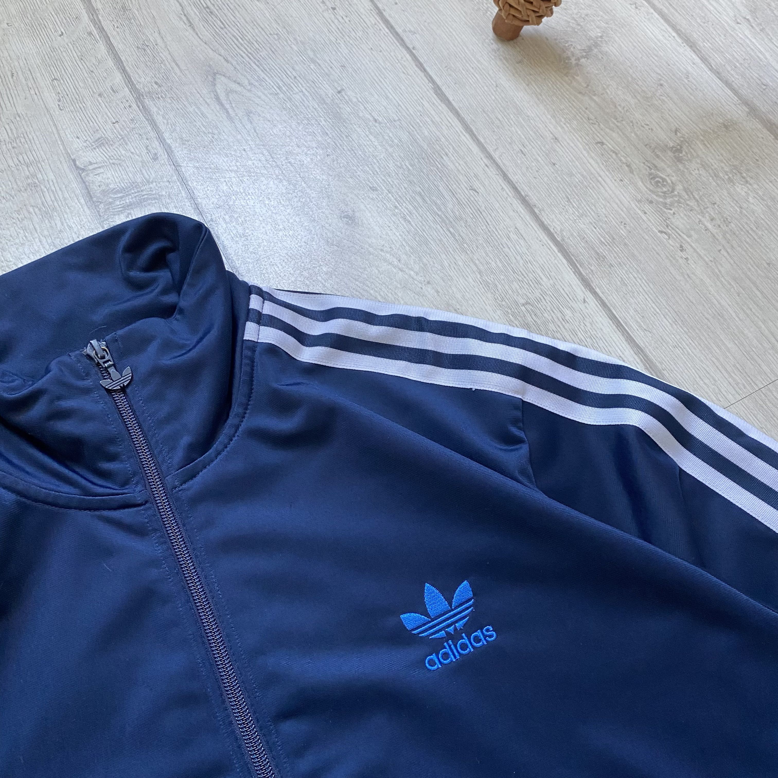 Adidas 🦈 Vintage 00s Adidas Track Top Jacket Retro Size US L / EU 52-54 / 3 - 4 Thumbnail