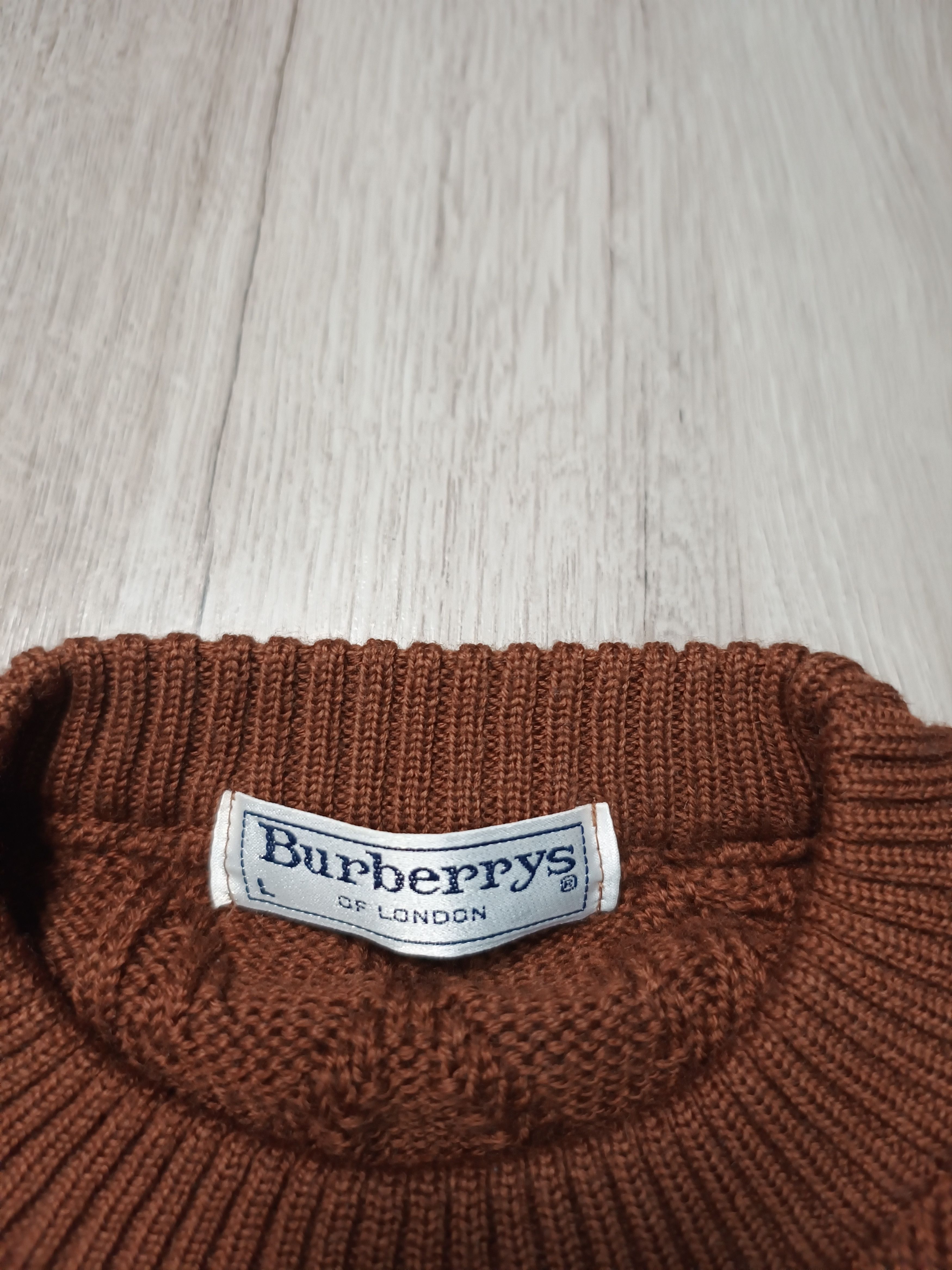 Burberry × Vintage Burberry vintage knit sweater Size US L / EU 52-54 / 3 - 3 Thumbnail