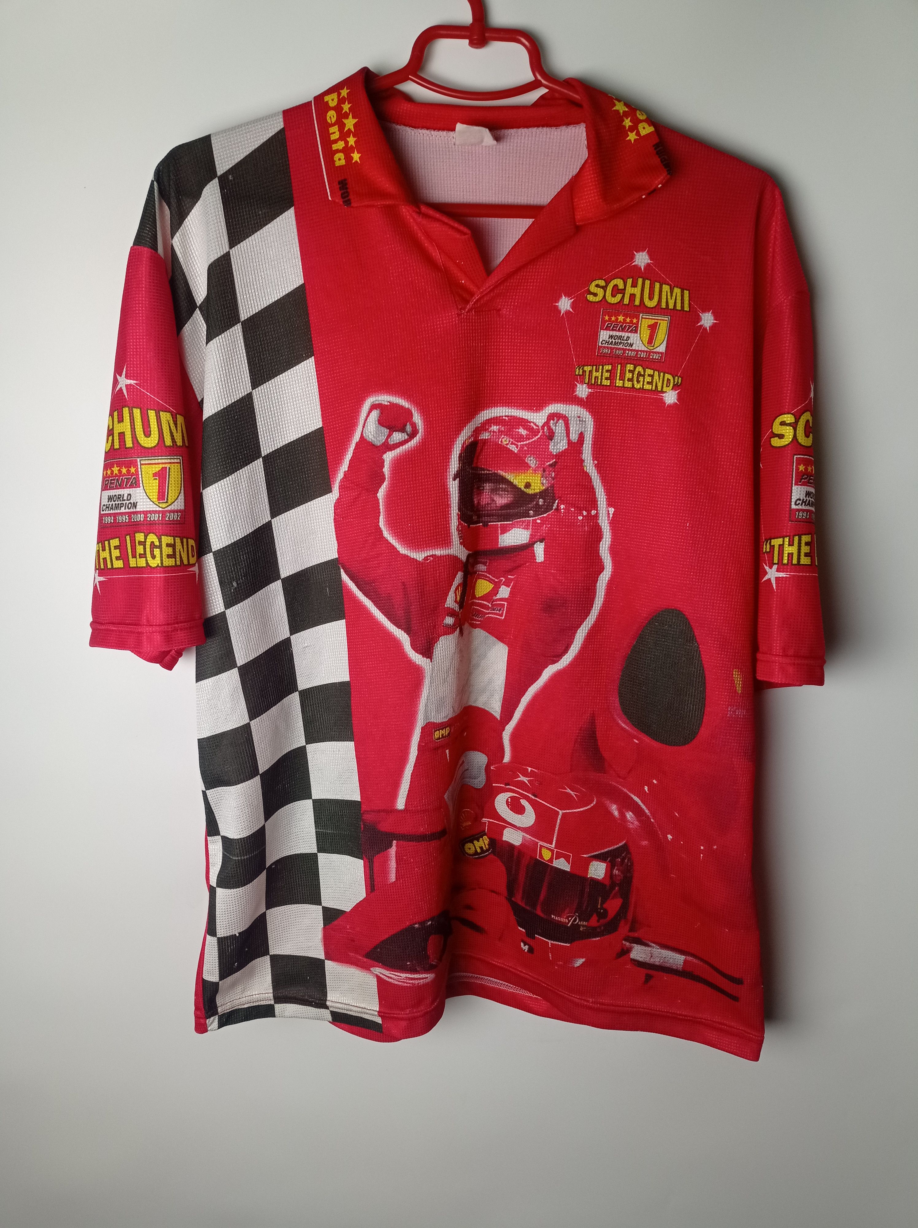Vintage Rare streetwear racing Michael Schumaher vintage t-shirt tee Size US XL / EU 56 / 4 - 1 Thumbnail