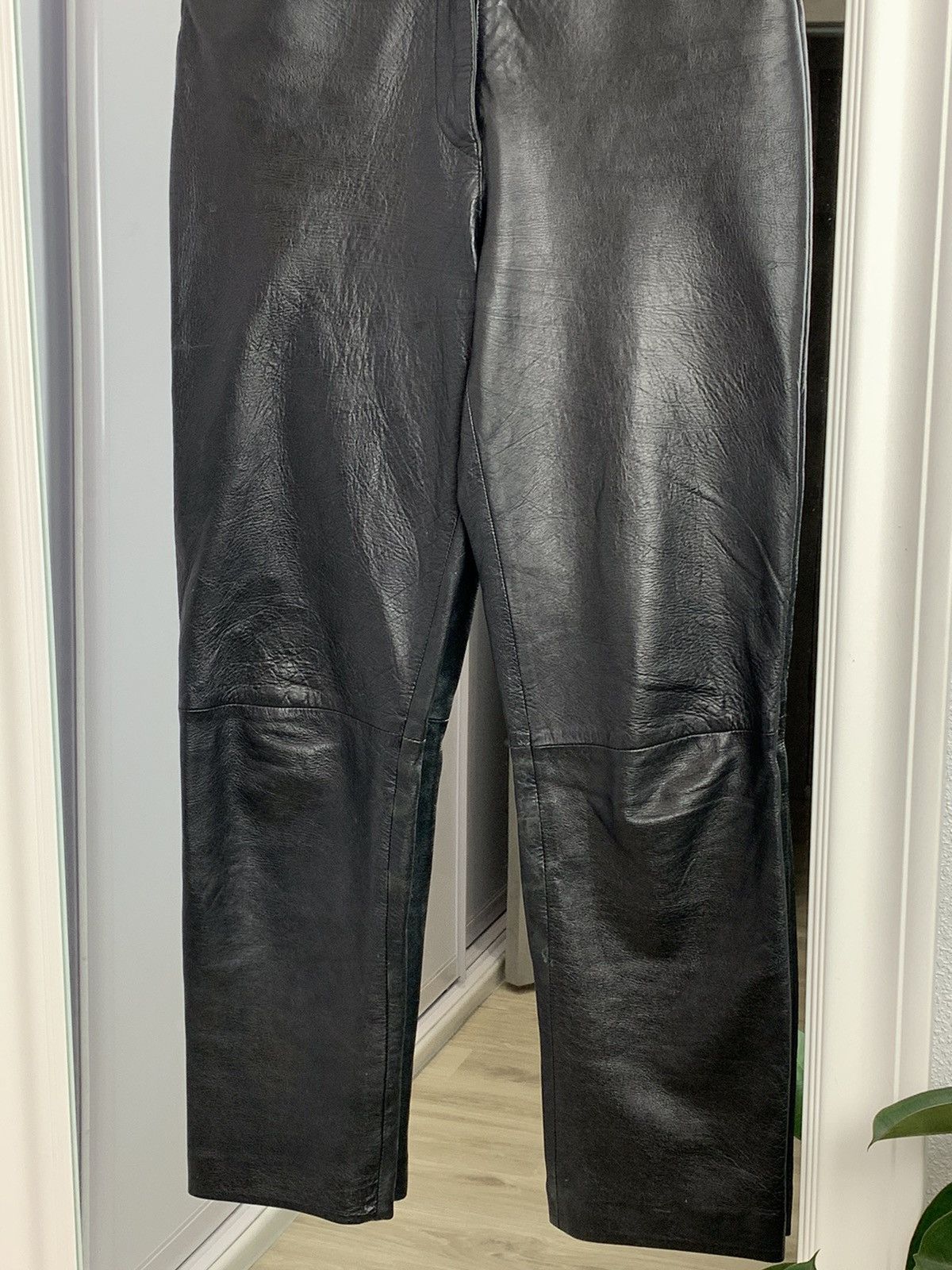 Calvin Klein Vintage Calvin Klein Jeans Leather Trousers Pants Opium Y2K Size 32" / US 10 / IT 46 - 4 Thumbnail