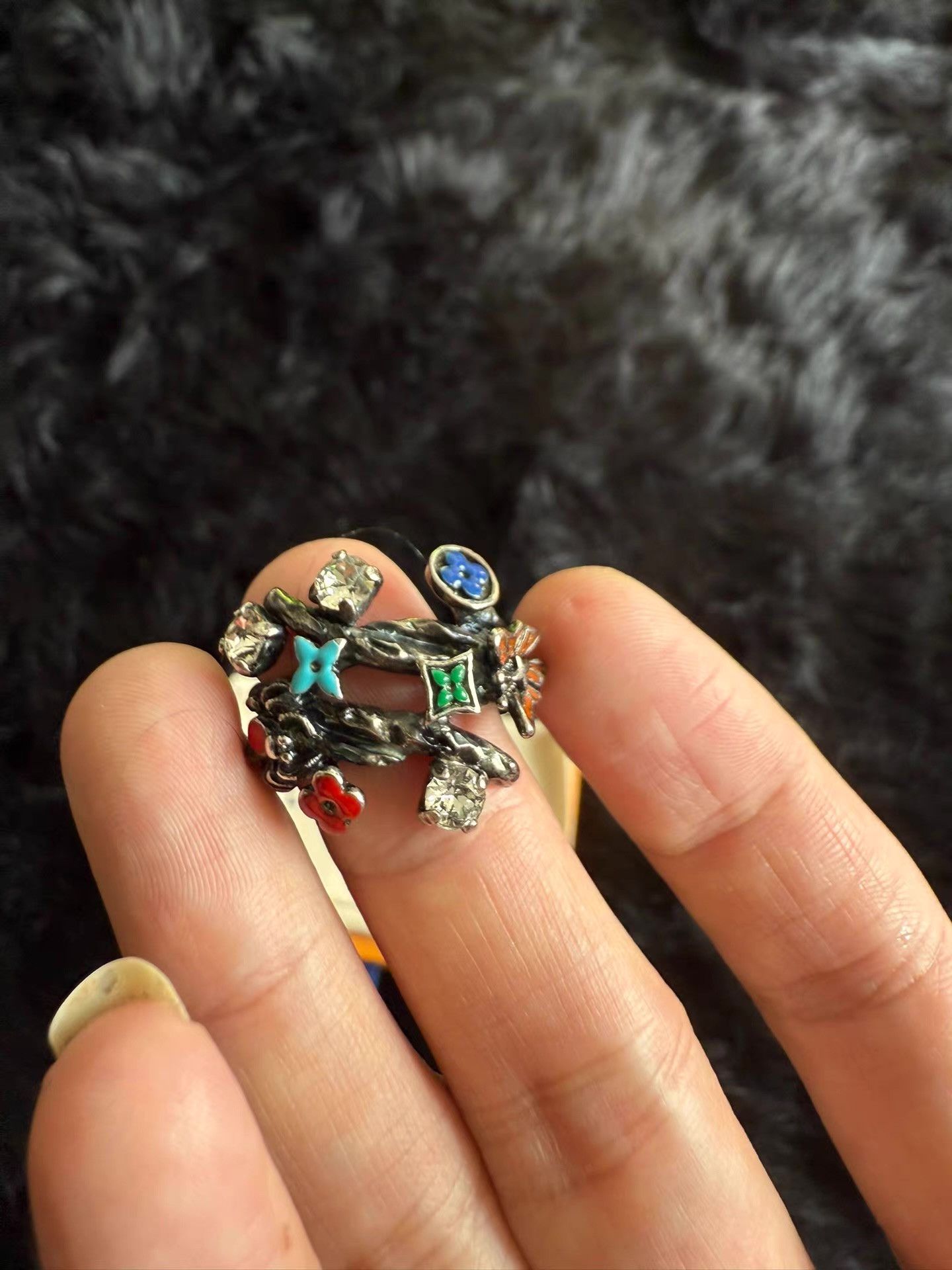 Louis Vuitton Louis Vuitton Floral Ring Q17 Size ONE SIZE - 5 Thumbnail