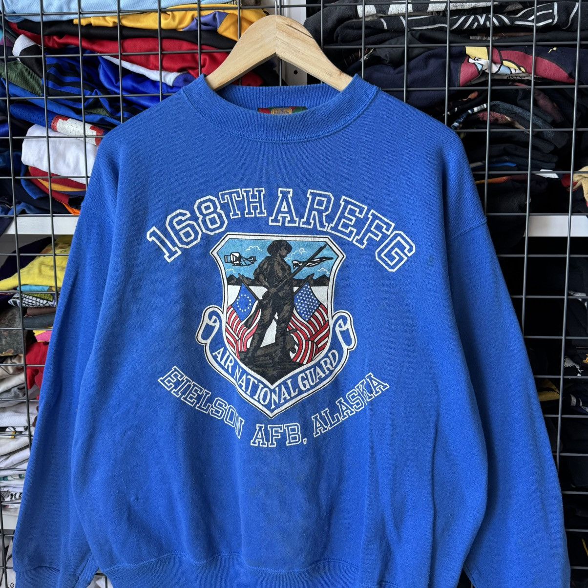 Vintage Vintage 90s Air National Guard USA Alaska Serathirt Size US L / EU 52-54 / 3 - 3 Thumbnail