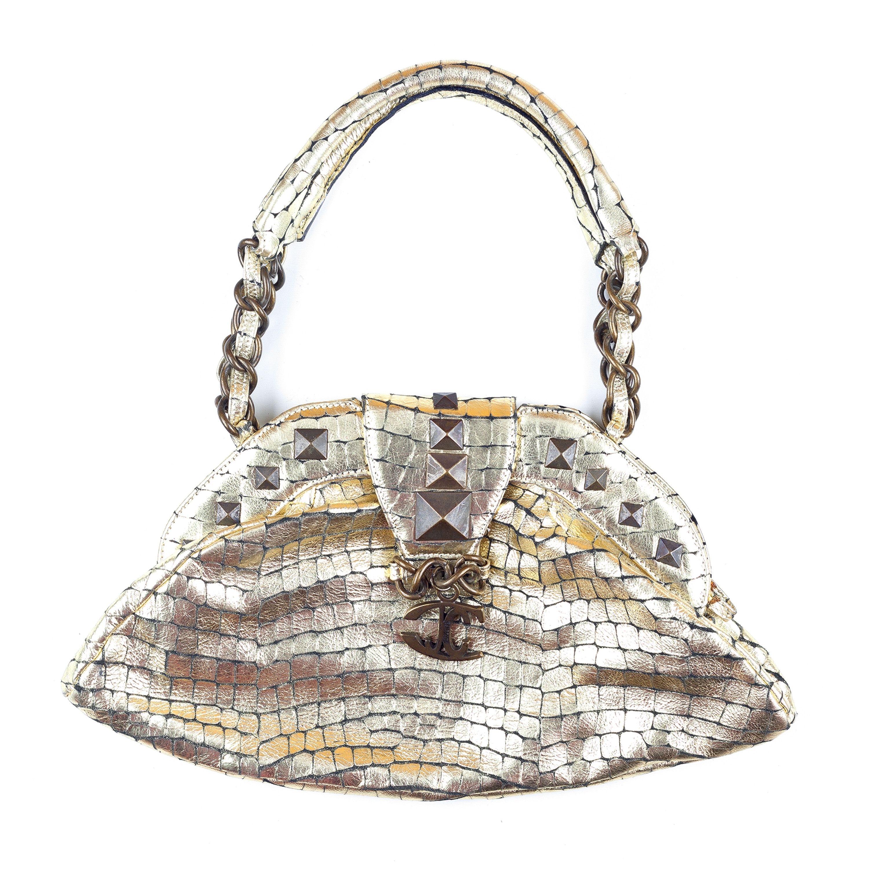 Just Cavalli Just Cavalli Golden Crocodile Print Bag Size ONE SIZE - 1 Thumbnail
