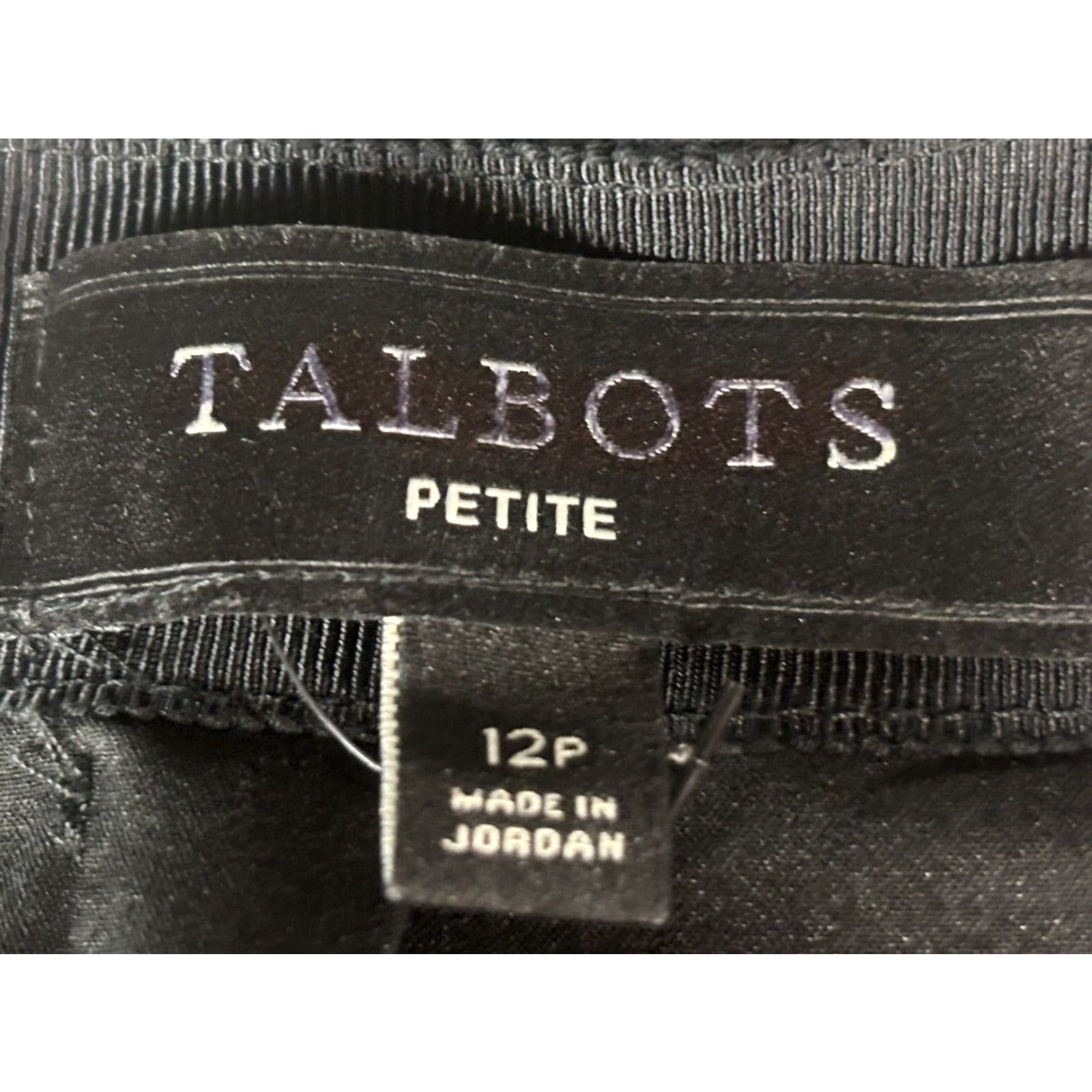 Talbots TALBOTS Pencil Skirt Black White Check 12P Petites Lined Knee Length Women Skirt 12P Petite Mens? Size 34" / US 12 / IT 48 - 4 Thumbnail