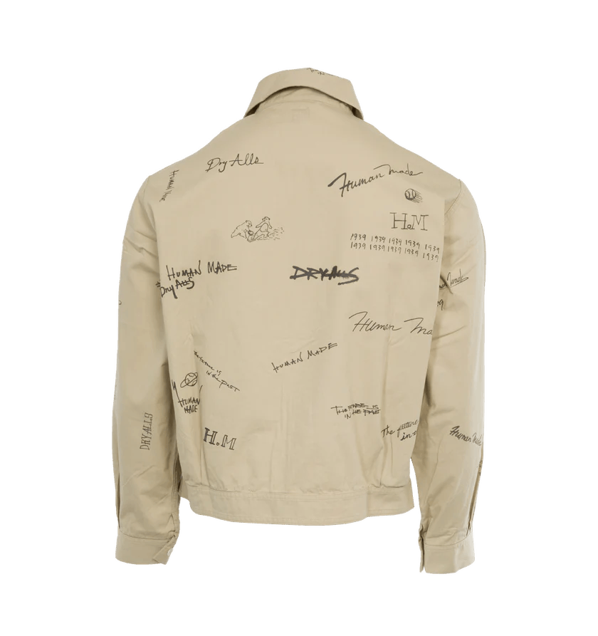 Human Made o1h1sh11224 Printed Short Blouson in Beige Size US L / EU 52-54 / 3 - 2 Thumbnail