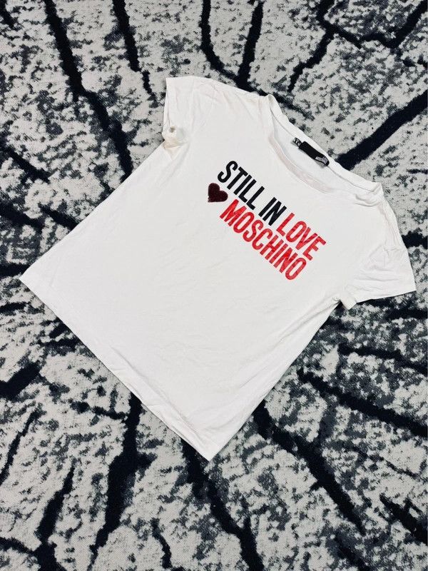 Moschino Moschino T-shirt white logo 38 M Size M / US 6-8 / IT 42-44 - 2 Thumbnail