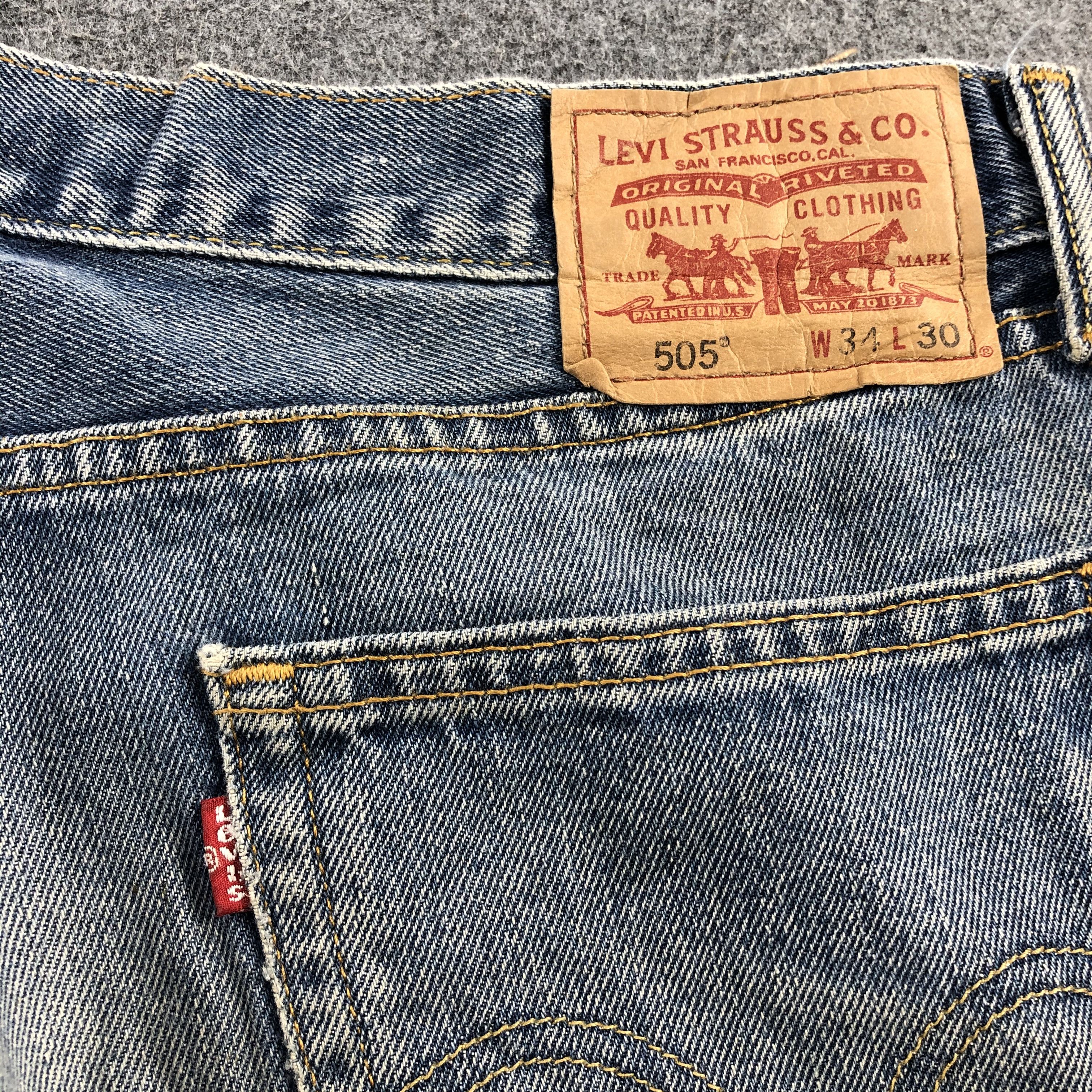 Levi's × Vintage Vintage Distress Levis 505 Jeans-JM1289 Size US 37 - 6 Thumbnail