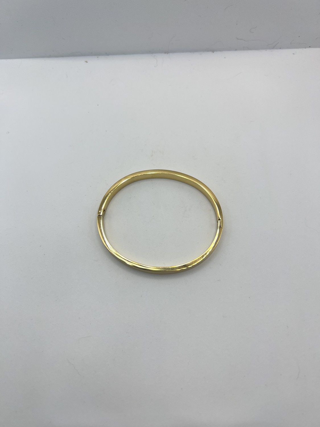 Jewelry Simple Gold Stainless Steel Bangle Bracelet Size ONE SIZE - 3 Thumbnail