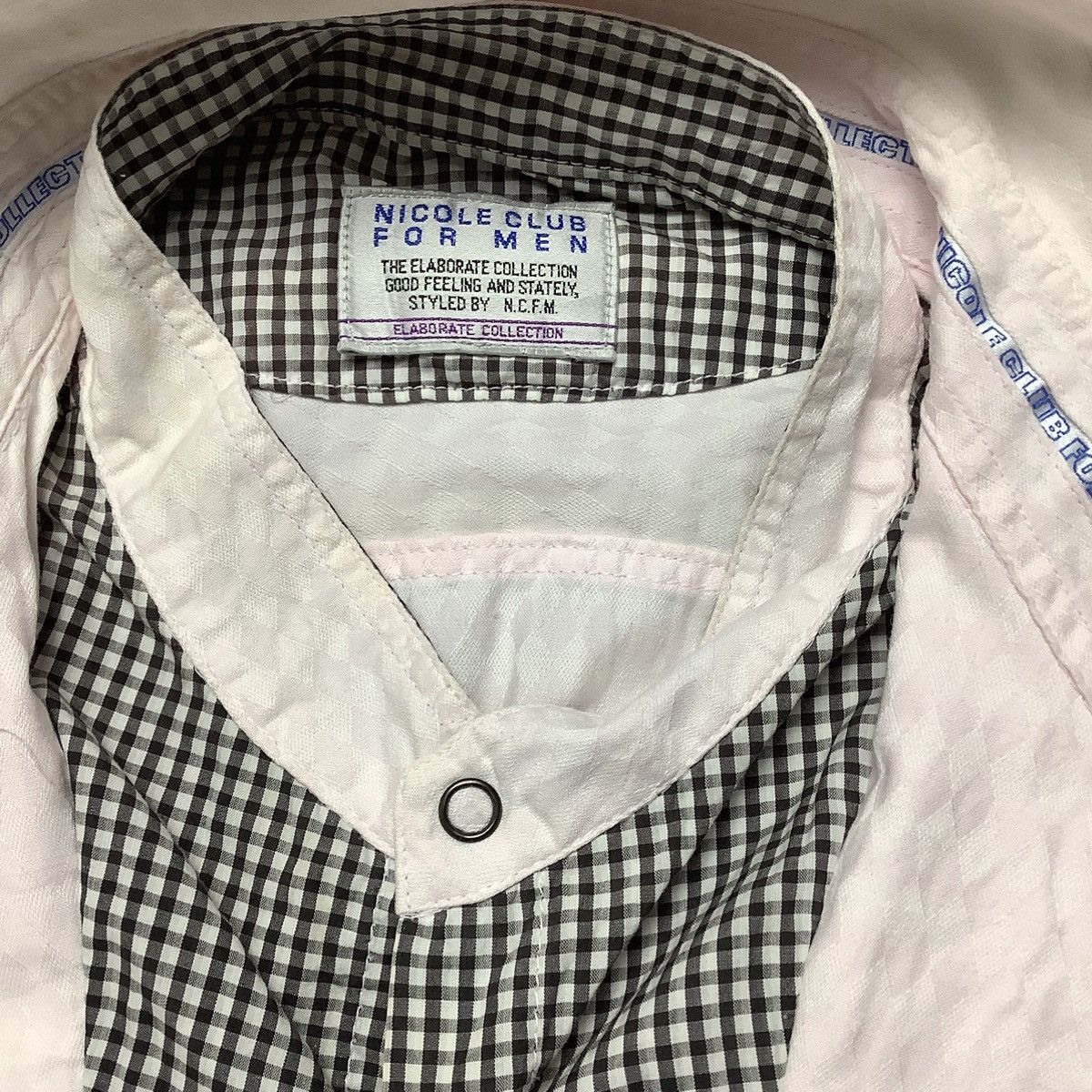 Designer × Japanese Brand × Nicole Club Nicole Club For Men Double Layer Shirt Size US L / EU 52-54 / 3 - 5 Thumbnail