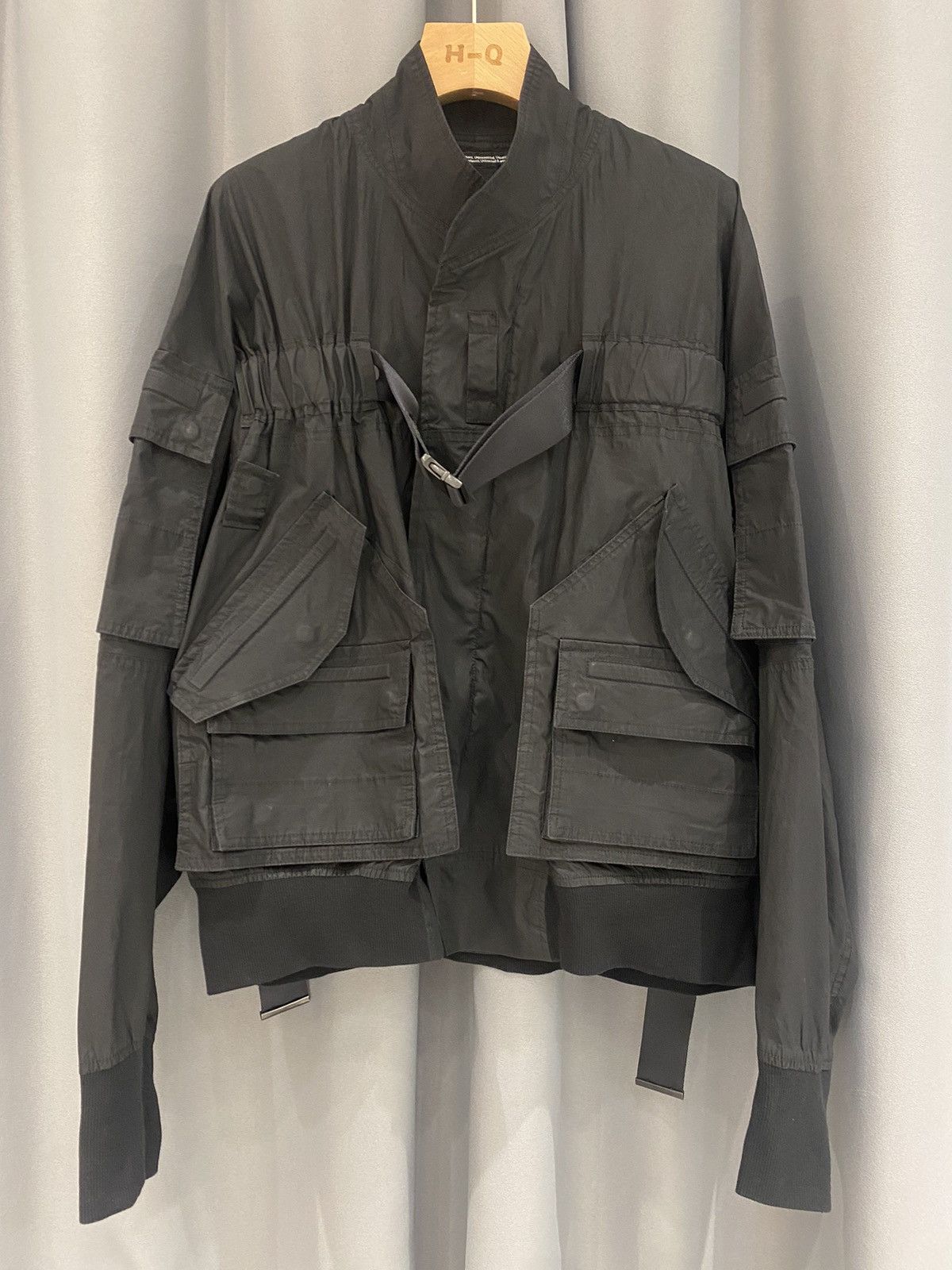 Julius Black Asymmetric Bomber Jacket | Grailed