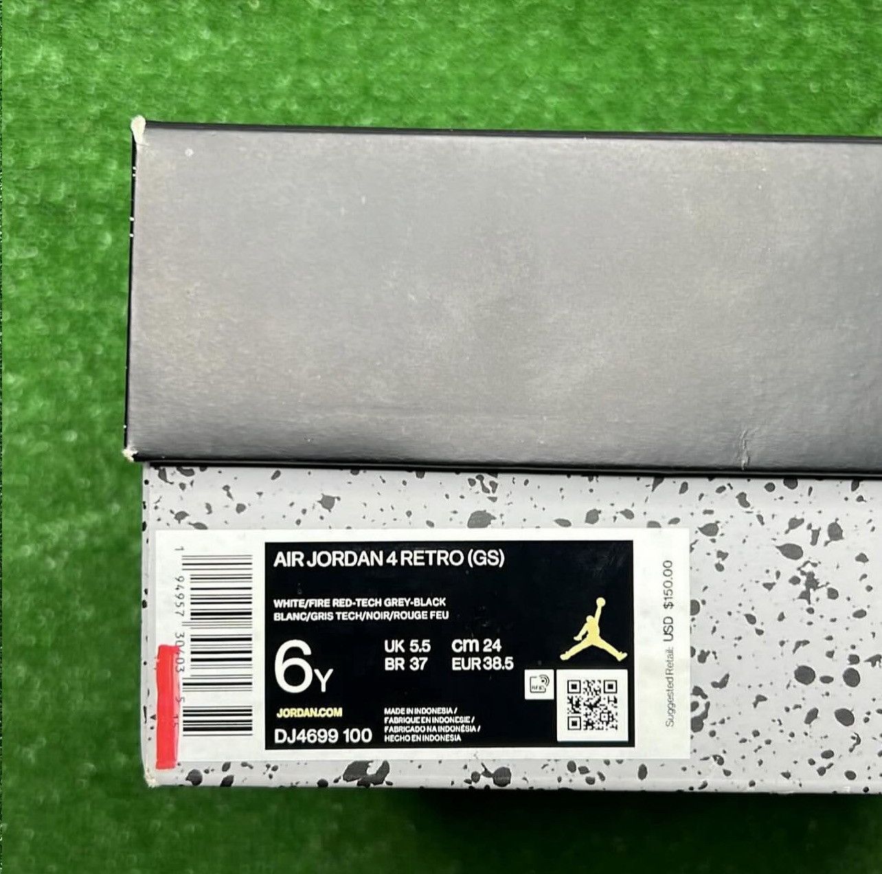 Jordan Brand Air Jordan 4 Retro GS ‘ White Oreo ‘ Size US 6 / EU 39 - 7 Thumbnail