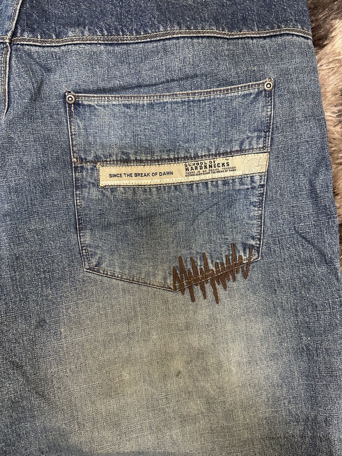 JNCO SOHK Vintage School Of Hard Knocks Patchwork Baggy Jeans Size US 40 / EU 56 - 9 Thumbnail