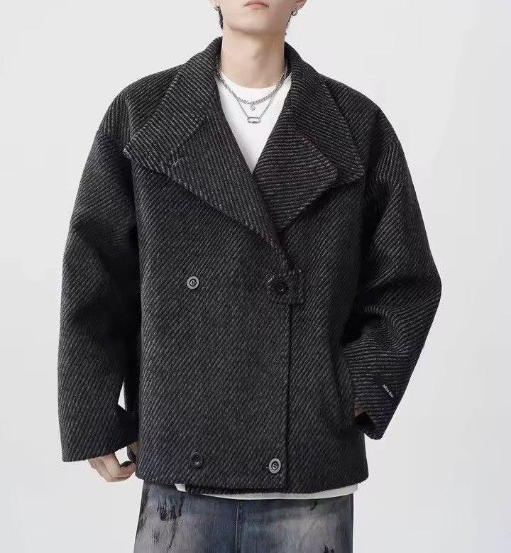 Vintage Retro Y2k Wool Blend Warm Loose Trendy Coat Jacket Size US XL / EU 56 / 4 - 8 Thumbnail